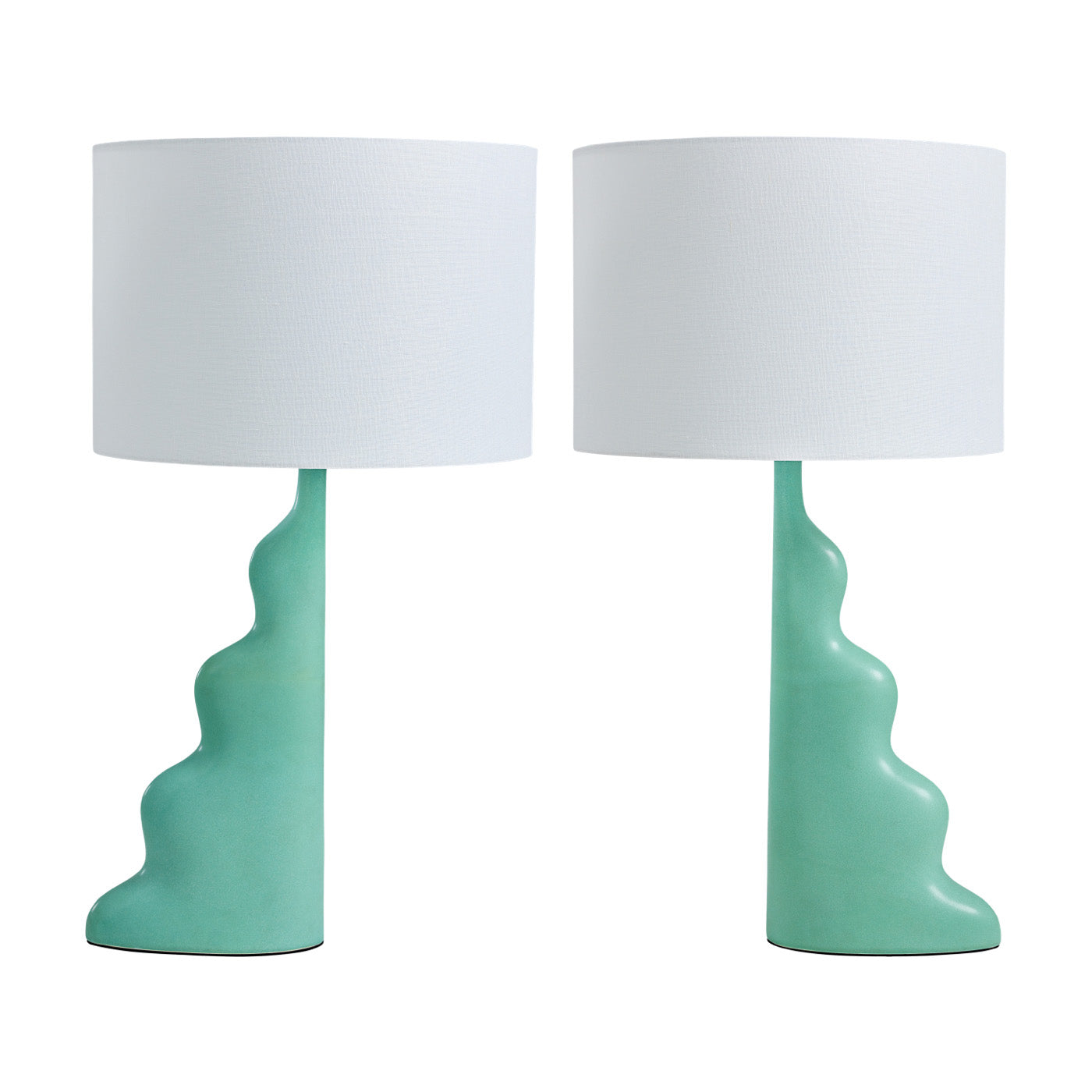 Modern Flow Table Lamp Set - 3-Pack LED Night Light for Bedroom, Living Room & Office - Soft Warm White Lighting for Relaxation & Reading
