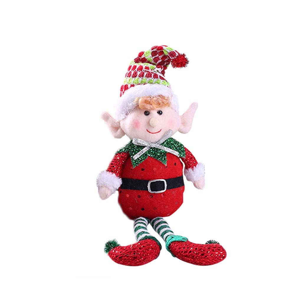 SHYPT Christmas Elf Doll with Long Legs - Handmade Holiday Elf Toy for Kids, Christmas Tree Ornament & Party Decor - Perfect New Year Gift (Style 2) | Great for Home Decor, Xmas Parties & Festive Gift Giving