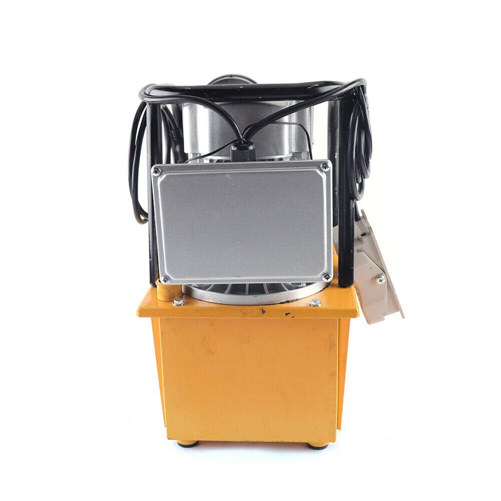 750W 110V Electric Hydraulic Pump with Double Acting Solenoid Valve - 10000 PSI High Pressure, 7L Oil Capacity - Ideal for Automotive Repair, Industrial Machinery, and Heavy Equipment Maintenance