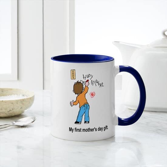 My 1st Mother's Day Gift - 11 oz (325 ml) Ceramic Coffee Mug - Perfect for Tea, Hot Chocolate & Office Use - Dishwasher & Microwave Safe