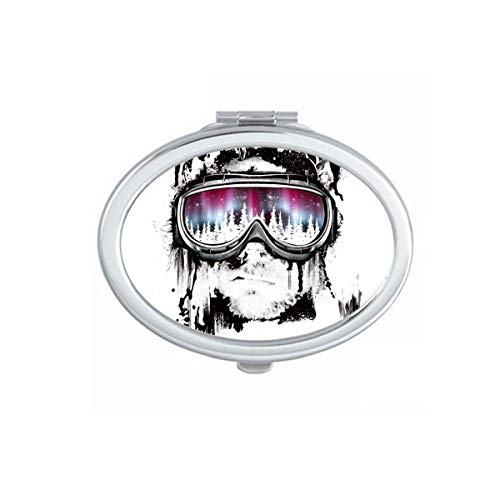 DIYthinker Graffiti Street Northern Skiing Goggles - Foldable Mirror Sunglasses for Men & Women, UV Protection, Double-Sided Design - Perfect for Skiing, Snowboarding, and Outdoor Sports