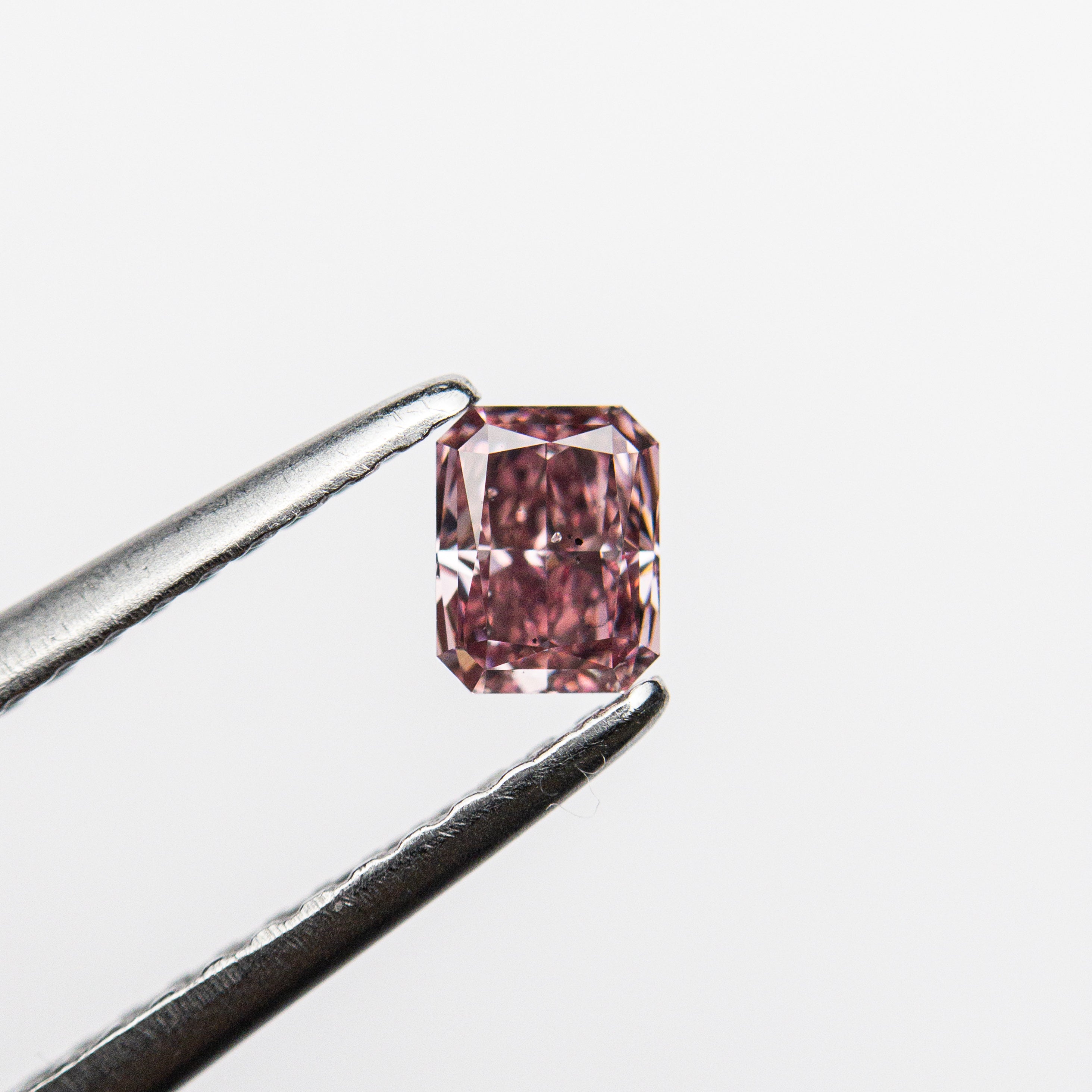 0.30ct GIA Certified Fancy Pink SI2 Cut Corner Rectangle Brilliant Diamond (4.22x3.28x2.29mm) - Perfect for Engagement Rings & Anniversary Jewelry
