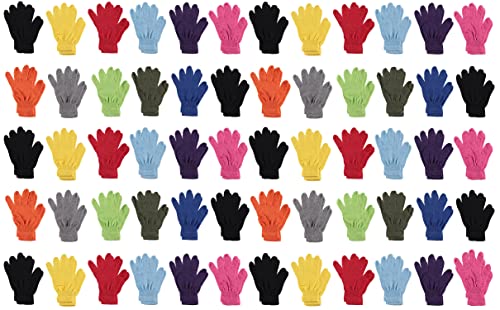 60 Pairs Adult Bright Gloves