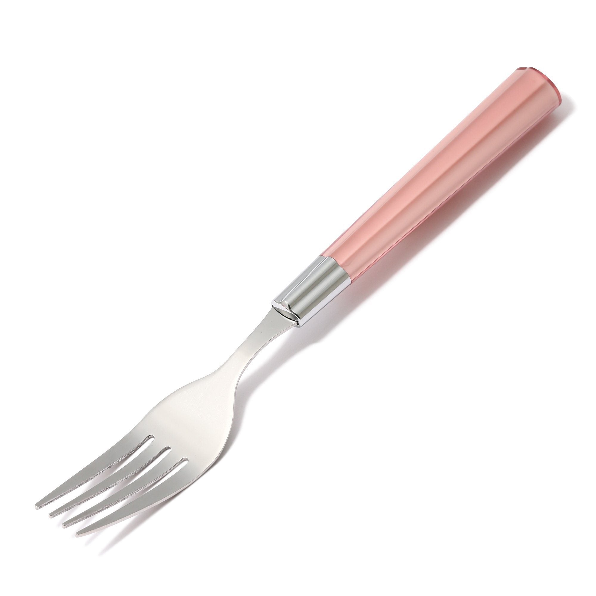 Connie Cutlery Set - 8-Piece Stainless Steel Knife Set with Layered Pink Handle - Perfect for Kitchen, Dining, and Gift Giving