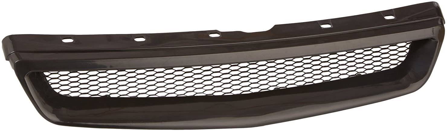ABS Front Hood Grille Mesh for 1999-2000 Honda Civic - Type R Style Replacement Grill - Upgrade Your Car's Appearance for Street Racing & Car Shows