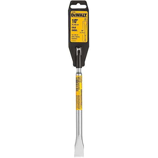 DEWALT DW5350 10-Inch SDS Plus Cold Chisel Bit - Heavy-Duty Masonry & Concrete Demolition Tool for Construction & Renovation Projects
