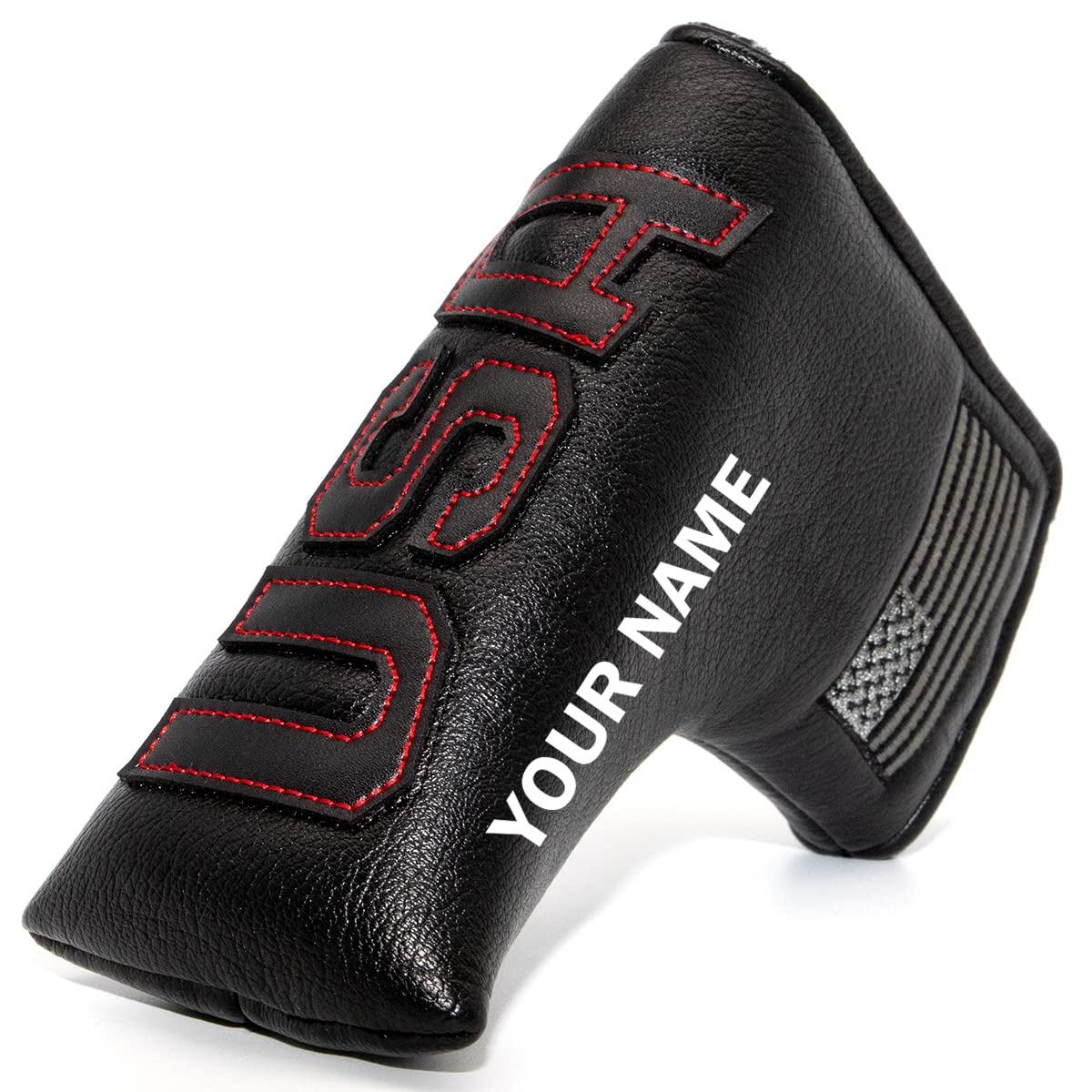 Premium Magnetic USA Flag Blade Putter Headcover for Golf - Durable Black Golf Club Cover for Blade Style Putters, Ideal Gift for Men - Perfect for Course Play & Club Protection