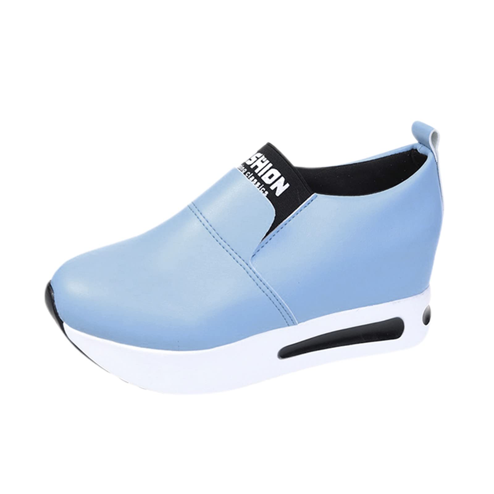 Non-Slip Women's Casual Sneakers - Breathable Thick Sole Slip-On Work Shoes for Women | Fashion & Sport Wear | Perfect for Office, Walking, Gym & Daily Activities