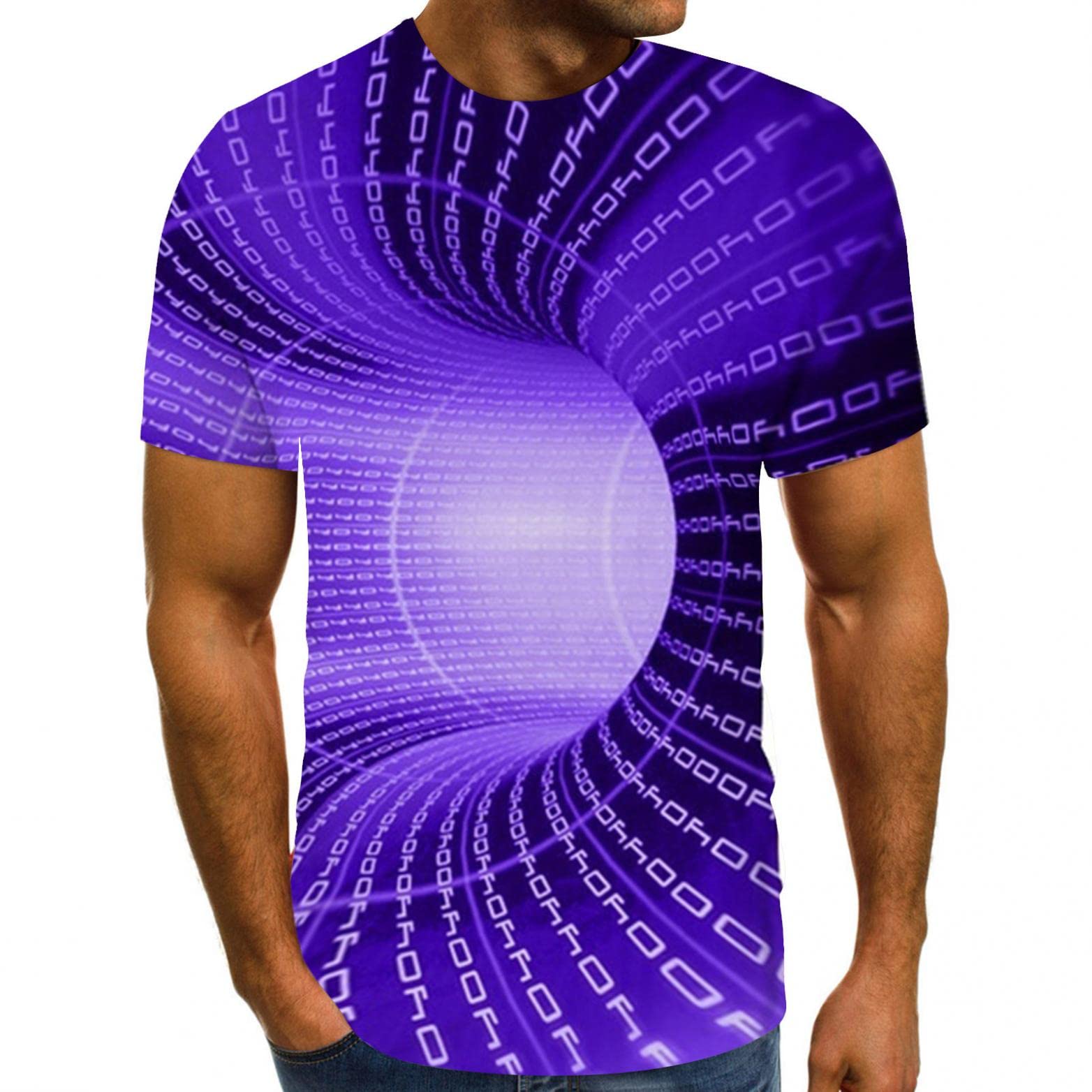 Men's 3D Graphic T-Shirts | Summer Optical Illusion Tees with Cool Designs | Short Sleeve Shirts for Casual Wear & Outdoor Activities
