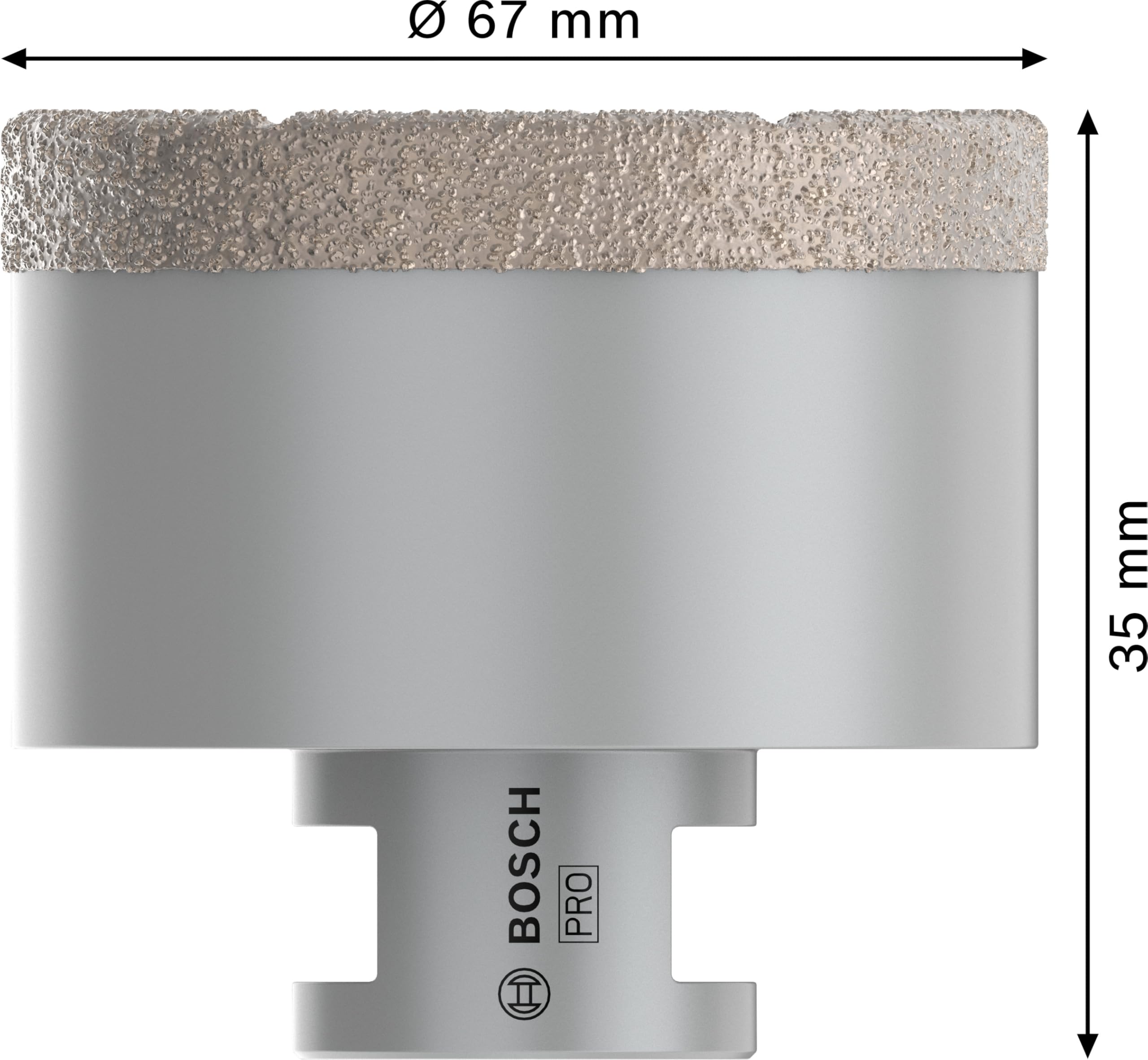 Bosch 2608587130 67mm Dryspeed Diamond Cutter - Premium Diamond Cutting Wheel for Concrete, Tile & Masonry - Perfect for Construction, Renovation & DIY Projects