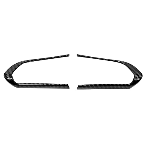 steering wheel button cover carbon fiber