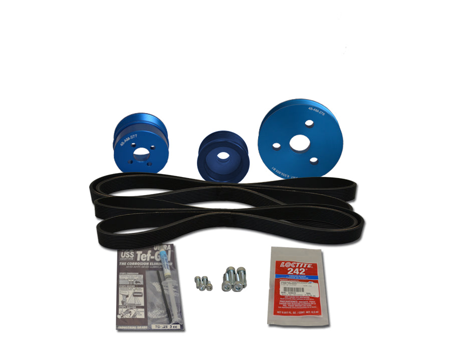 Volvo Serpentine Belt Pulley Kit D2 55A B C D E F - 48 VSP D2 A Replacement for Volvo Engines - Perfect for Automotive Repair & Maintenance