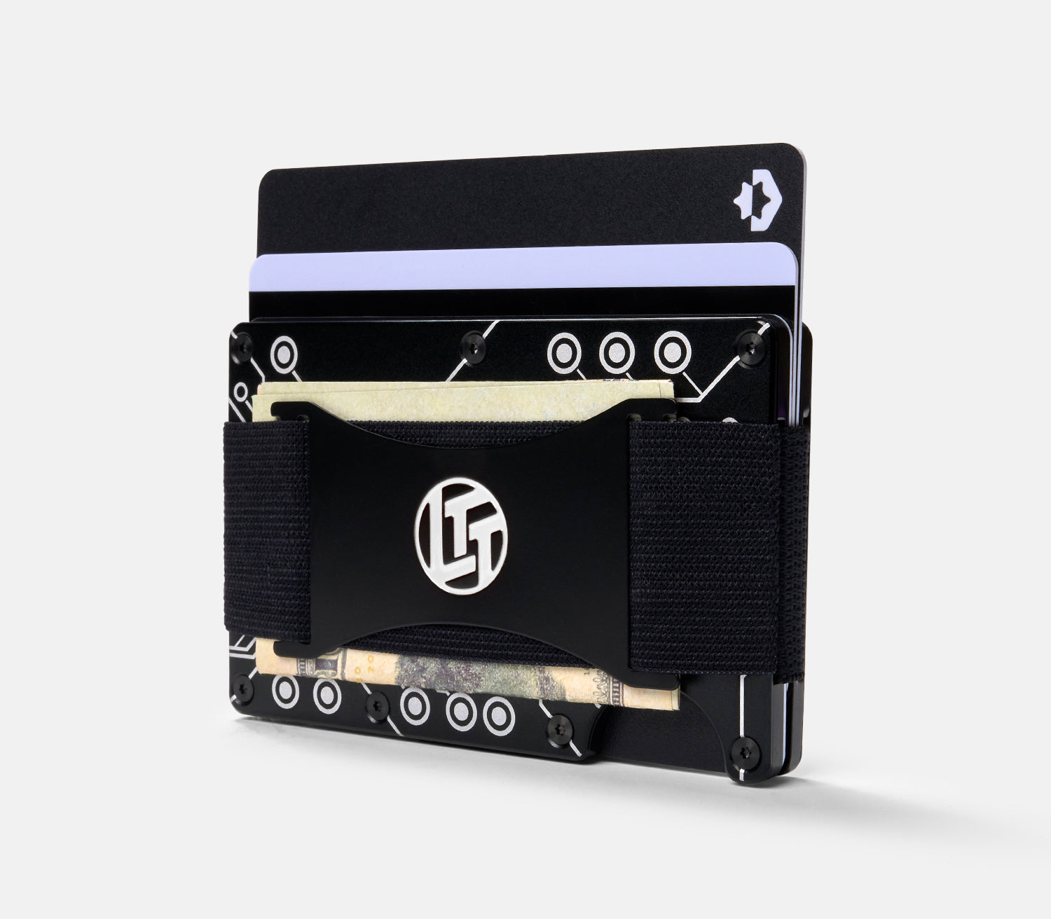 Ridge Wallet - RFID Blocking Slim Minimalist Front Pocket Wallet for Men | LTT Circuit Board Design | Perfect for Everyday Carry, Travel & Gifts