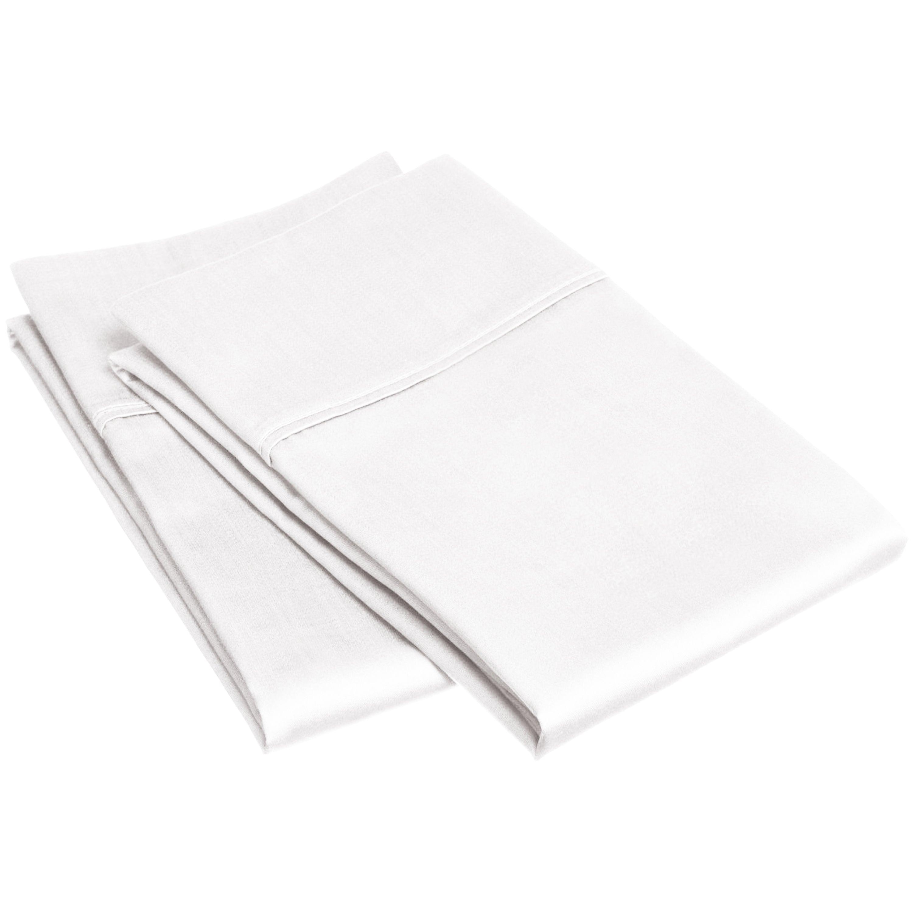 Premium 400 Thread Count Egyptian Cotton Pillowcase Set of 2 - Ultra Soft & Breathable Bedding for Luxury Hotels & Home Use