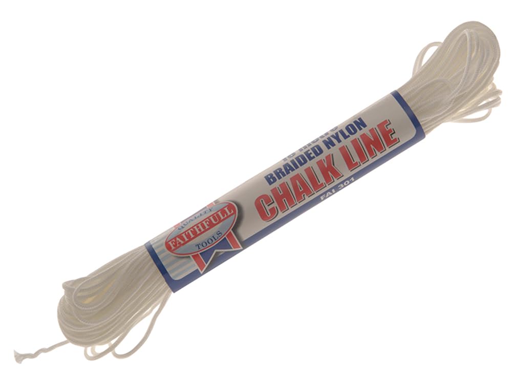 **301 Nylon Chalk Line 18M (59ft) - Box of 12 - Durable Construction Chalk Line Reel for Marking & Layout - Perfect for Carpenters, Masons, and DIY Projects**