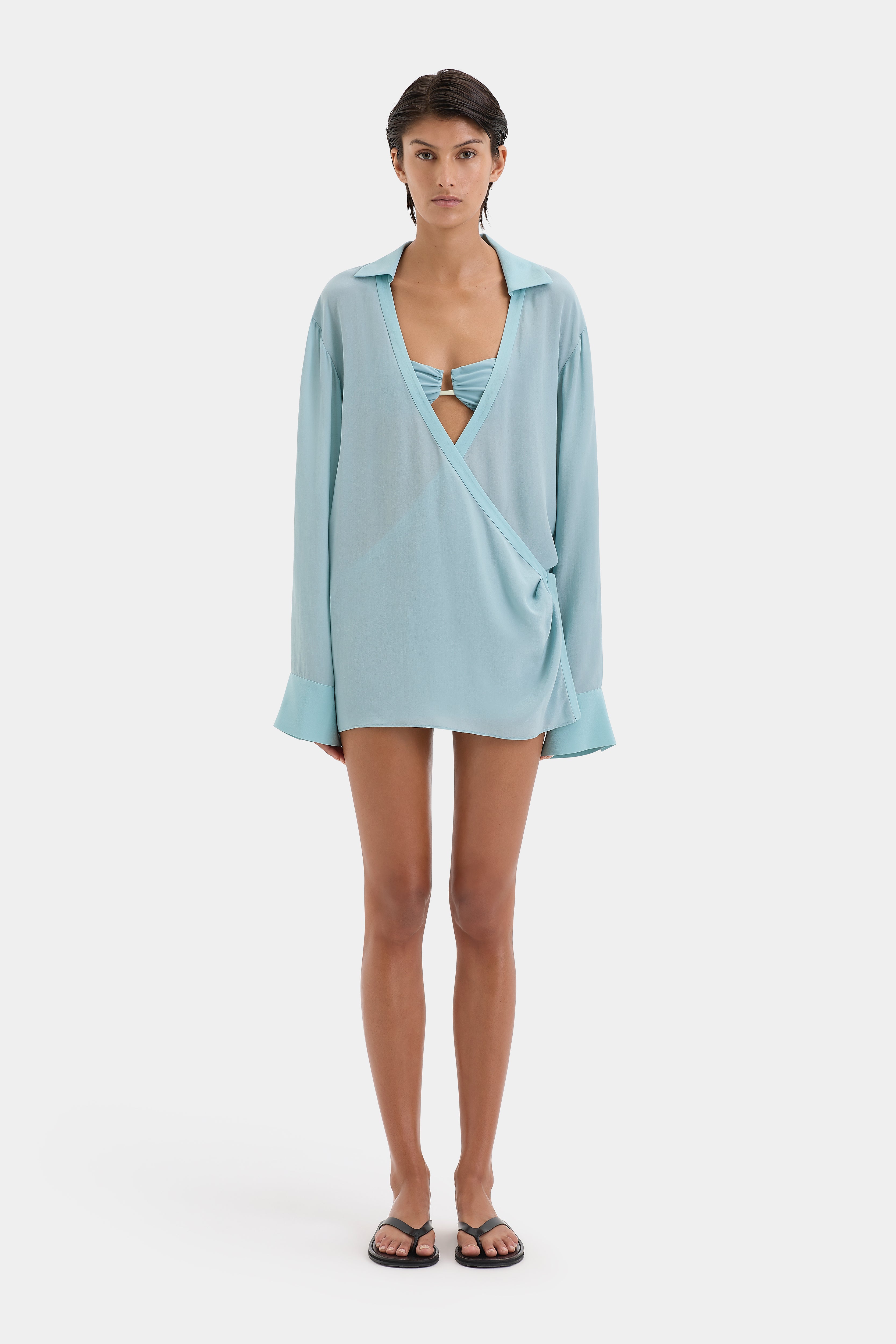 Fresca Women's Shirt Dress - Casual Long Sleeve Button Down Tunic for Spring & Summer | Perfect for Office, Date Night & Weekend Outings