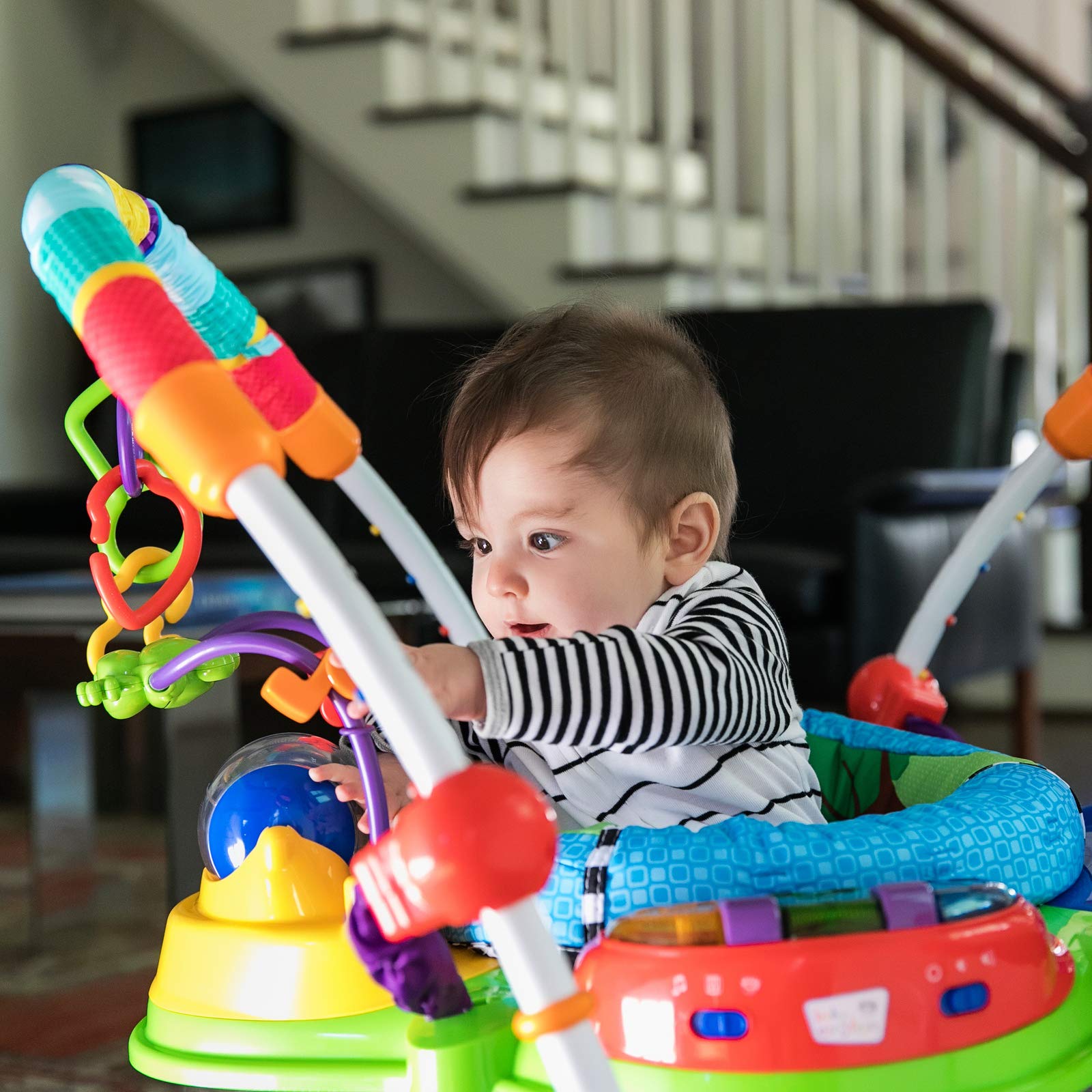 Baby Einstein Activity Jumper with Lights & Music - for 6+ Months (25lbs) - Playtime Fun