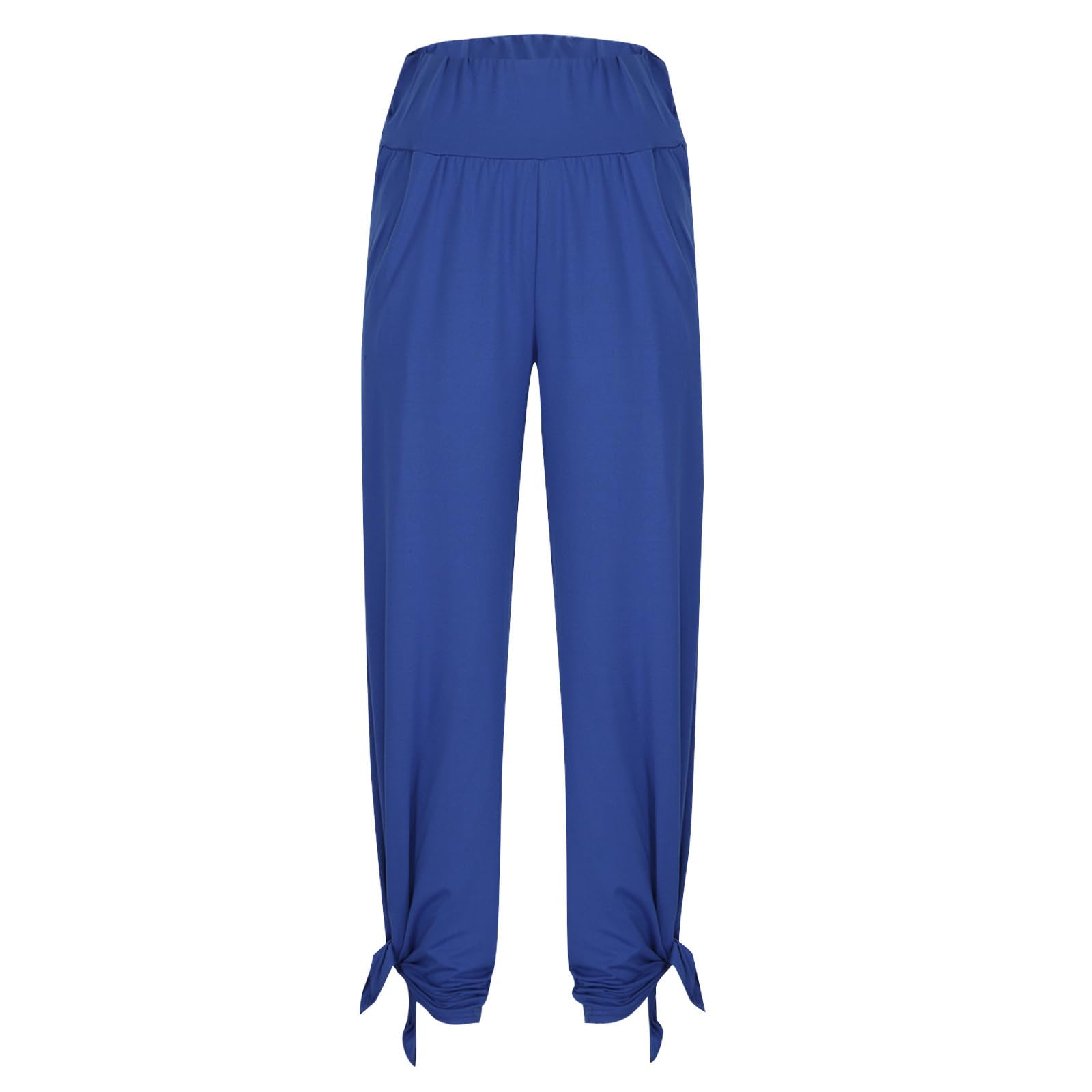 **Women's High Waist Flare Wide Leg Yoga Pants - Stretchy Athletic Trousers for Running, Gym & Casual Wear**