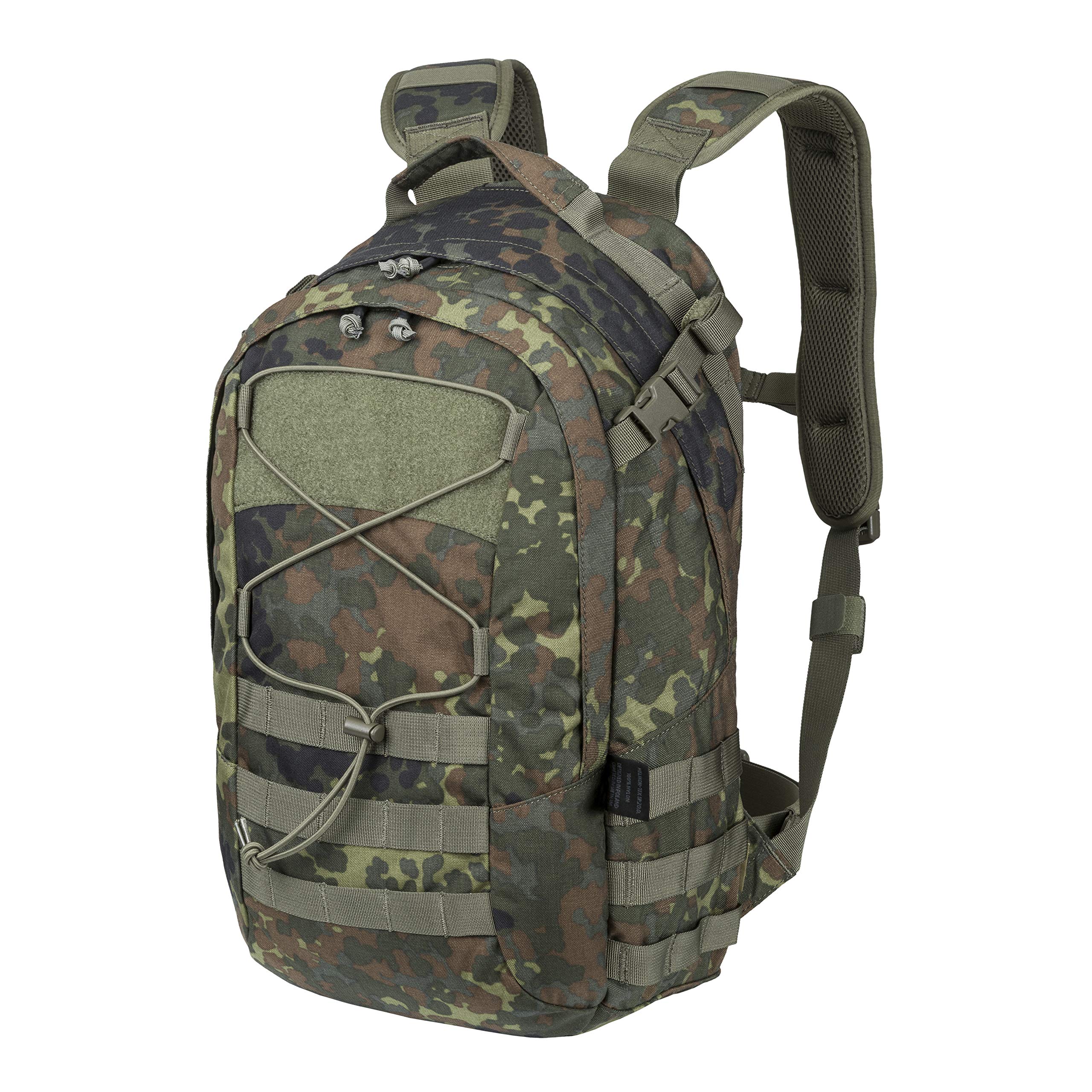 Helikon-Tex EDC Pack Flecktarn Camo Tactical Backpack - Durable Military Daypack for Hiking, Camping & Urban Survival Gear | Compact Bug Out Bag for Outdoor Adventures & Everyday Carry