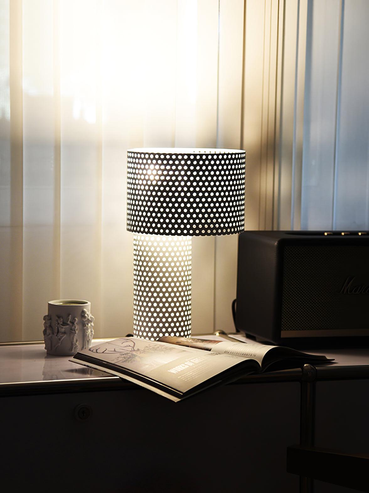 Embrey Modern Table Lamp - Adjustable Brightness LED Desk Light for Bedroom, Living Room & Office - Stylish Nightstand Lamp with USB Port for Home Decor & Reading