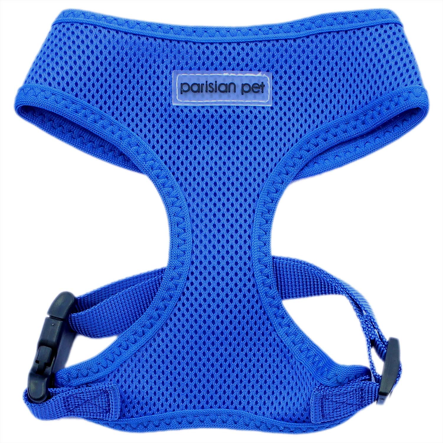 Parisian Pet Dog Harness - Adjustable Bright Blue No-Pull Dog Vest with Comfortable Padding - Small/XS Cooling Harness for Walking, Running & Hiking - Perfect for Puppies & Small Breeds - Ideal for Outdoor Adventures, Park Visits & Daily Walks