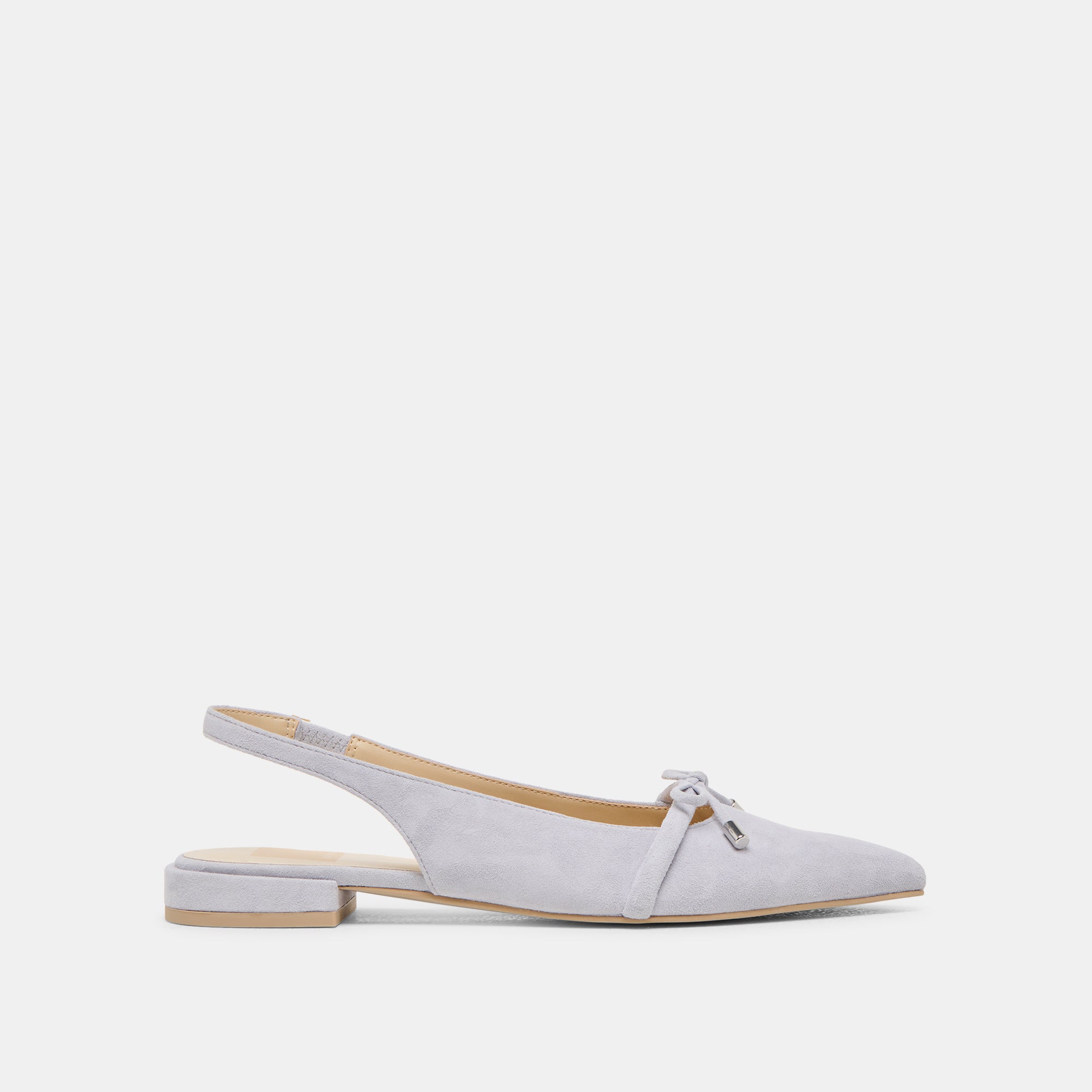 PAYGE Women's Flats Shoes in Dusty Blue Suede - Comfortable Slip-On Loafers for Casual Wear & Office Outfits