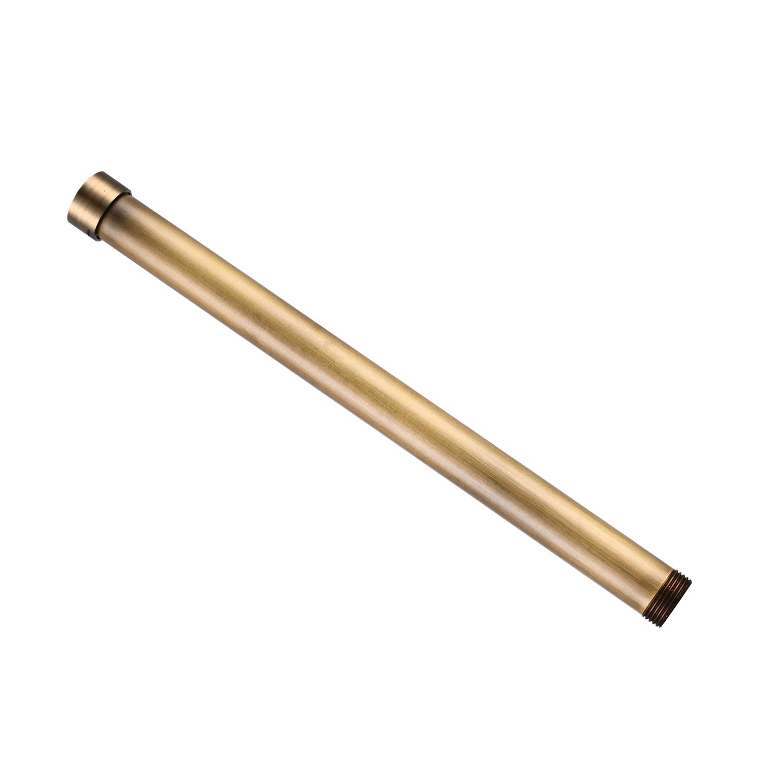 12 Inch Antique Brass Shower Pipe Extension Tube - Brushed Finish for Shower Faucet Kit, Commercial Shower System Bar - Perfect for Bathroom Renovation & Spa-Like Shower Experience