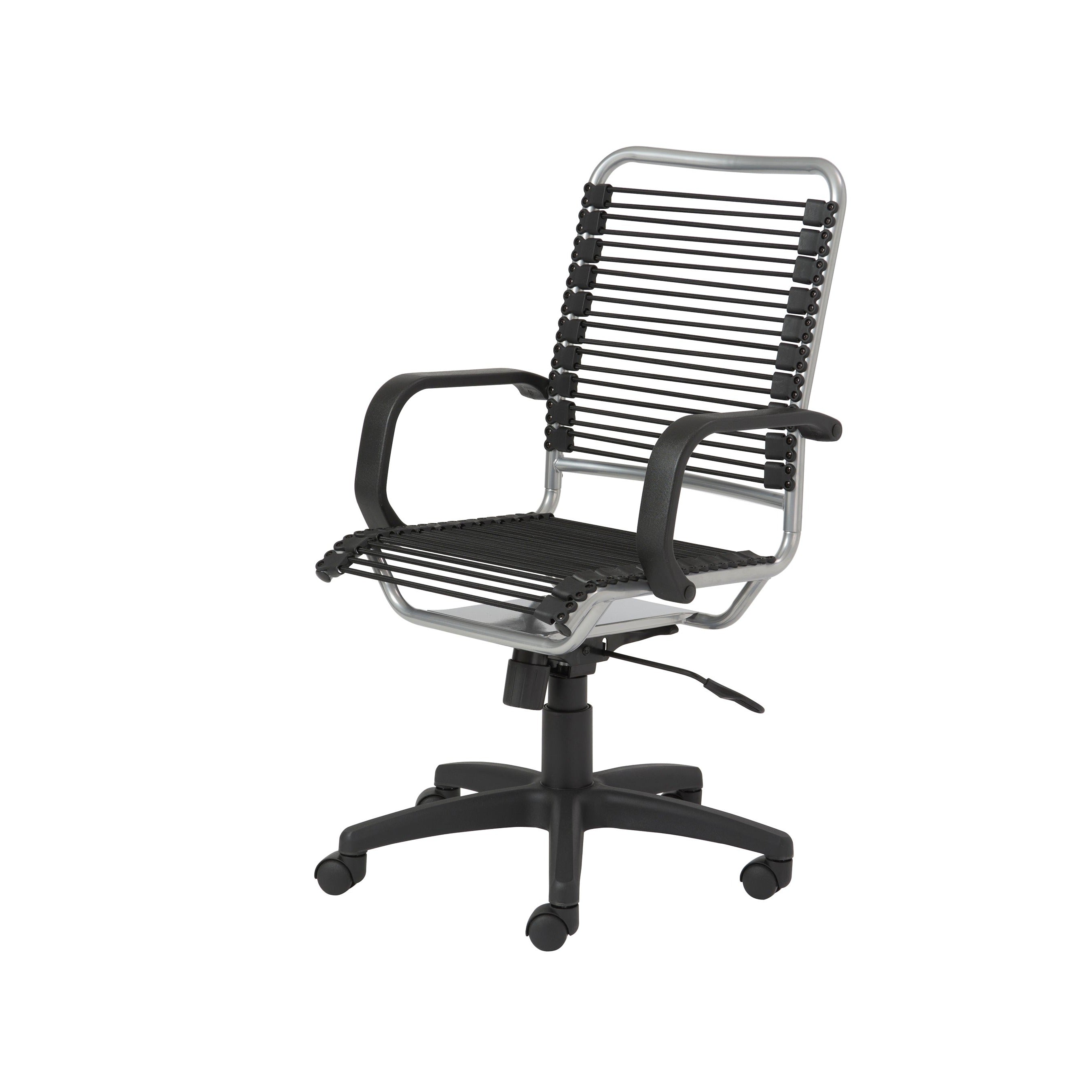 Bradley High Back Bungee Office Chair - Ergonomic Mesh Executive Chair with Graphite Frame & Black Base - Perfect for Home Office, Gaming & Workspace Comfort