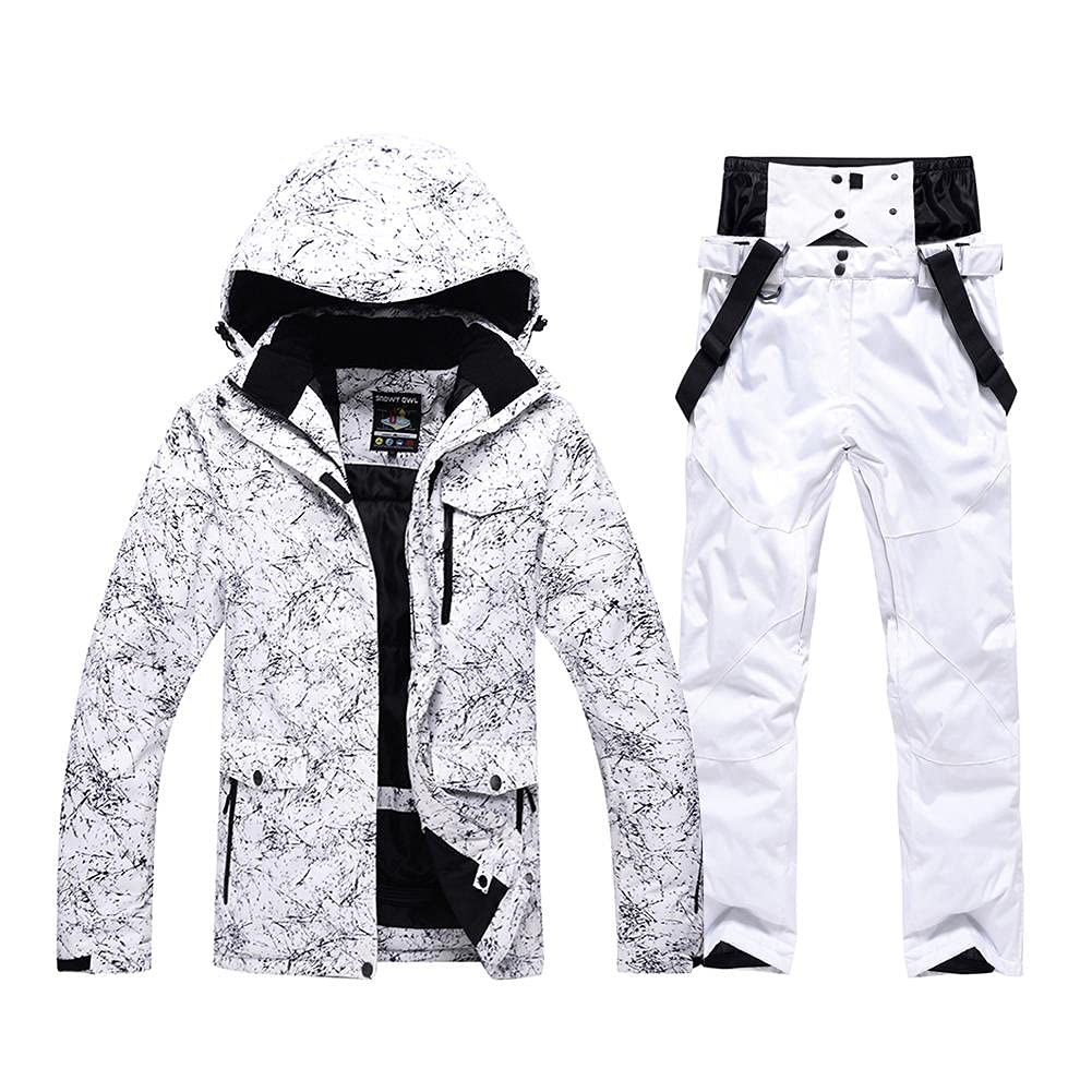 Women's Waterproof Windproof Snowboard Jacket & Pants Set - Colorful Printed Ski Outfit for Winter Sports | Perfect for Snowboarding, Skiing & Cold Weather Adventures