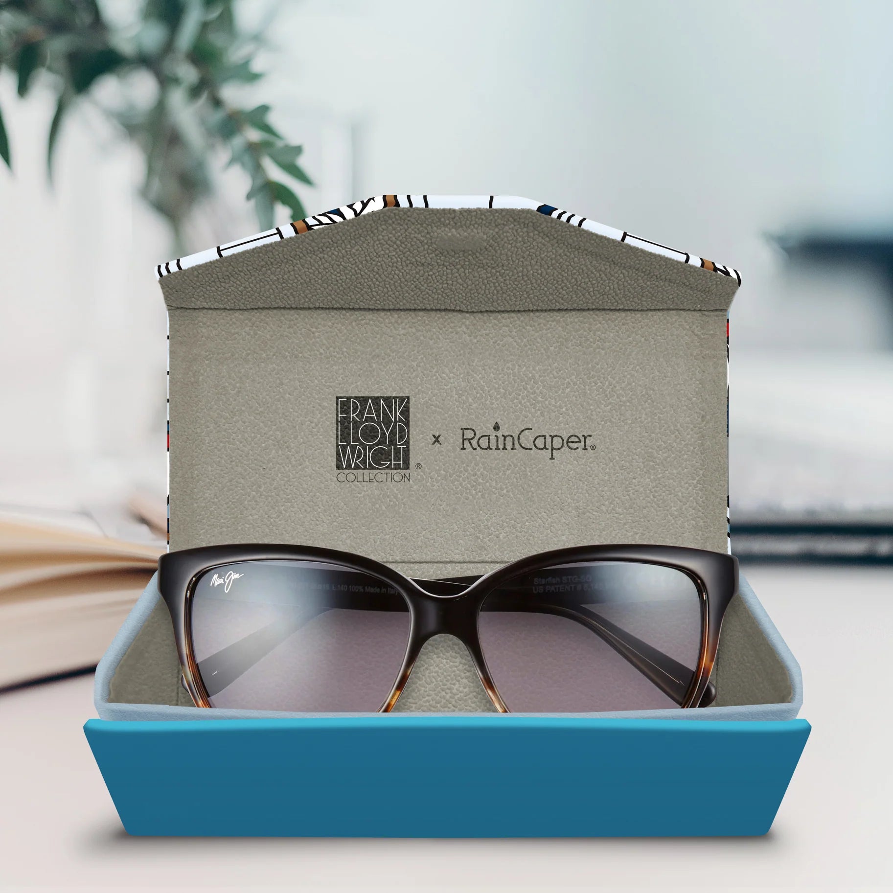 Waterlilies Glasses Case - Elegant & Protective Eyeglass Holder for Women & Men | Perfect for Travel, Office, and Home Storage | Durable & Stylish Eyewear Accessory
