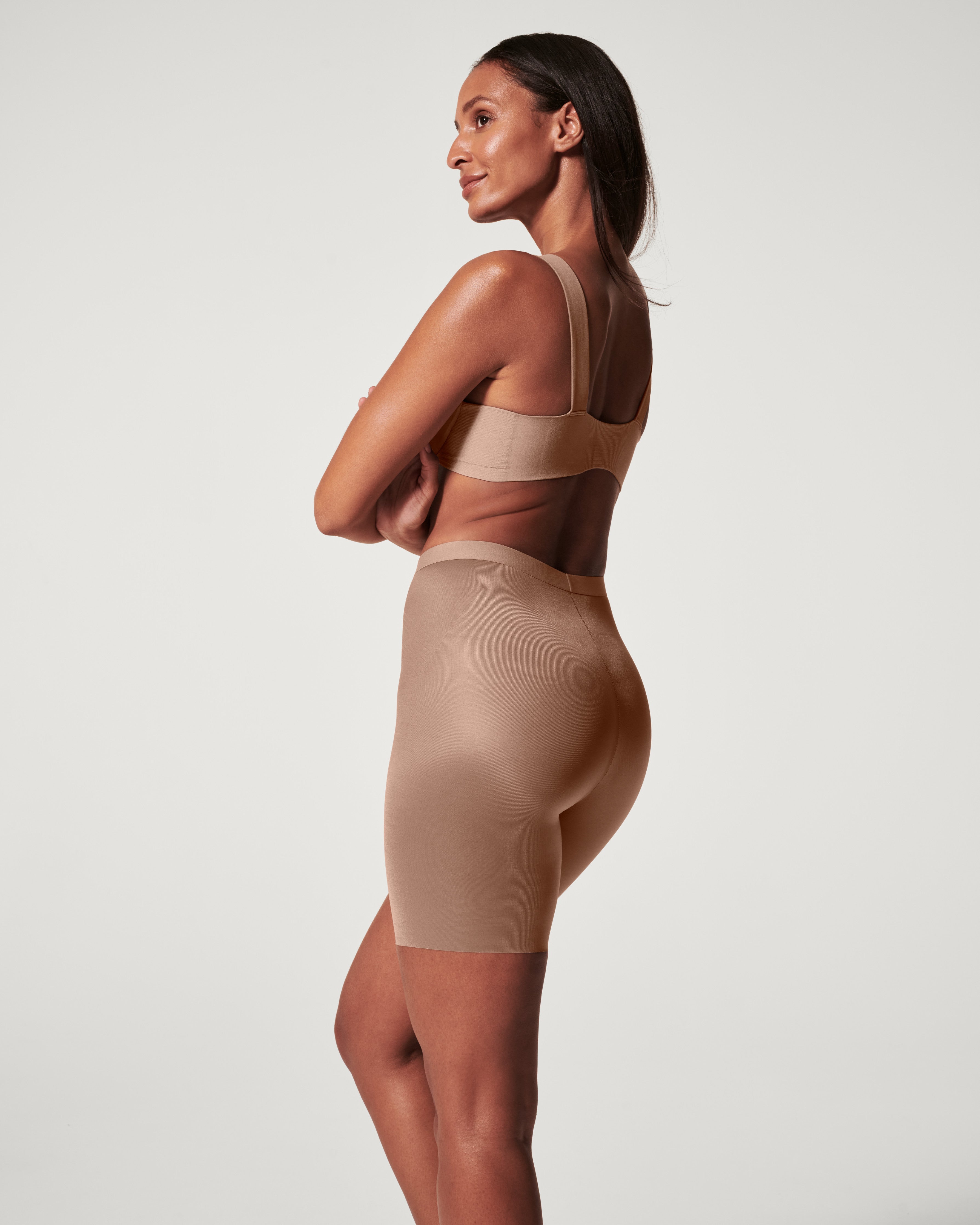 SPANX Shapewear Invisible Mid Thigh Shorts - Slimming Shapewear for Women | Perfect for Everyday Wear, Work & Special Occasions