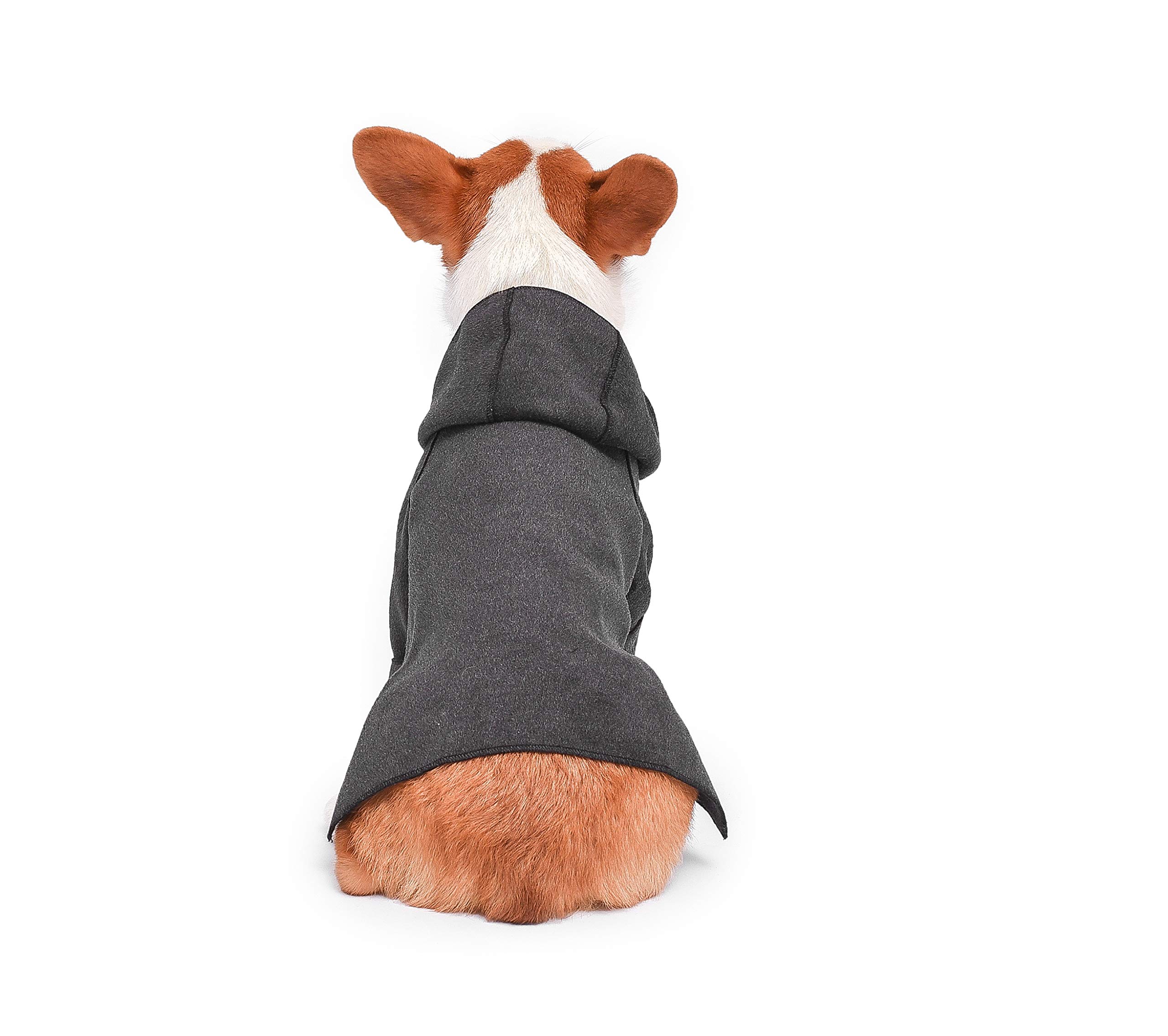Small Dog Winter Coat - Warm Hooded Jacket & Snowsuit for Small to Medium Dogs | Windproof Puppy Apparel for Cold Weather - Black, Large Size | Perfect for Outdoor Walks & Winter Adventures