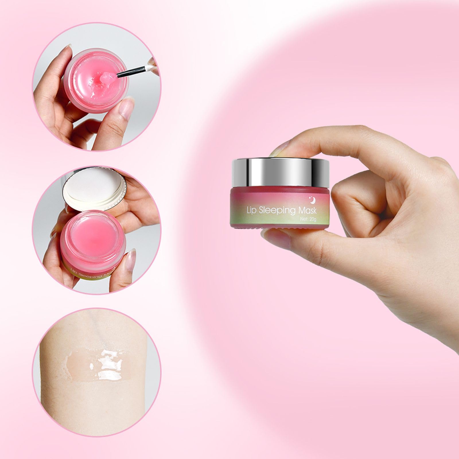 20g Overnight Lip Sleeping Mask - Hydrating & Nourishing Lip Butter Balm for Dry, Chapped Lips | Repair Treatment & Moisturizer | Perfect for Nighttime Lip Care & Winter Protection