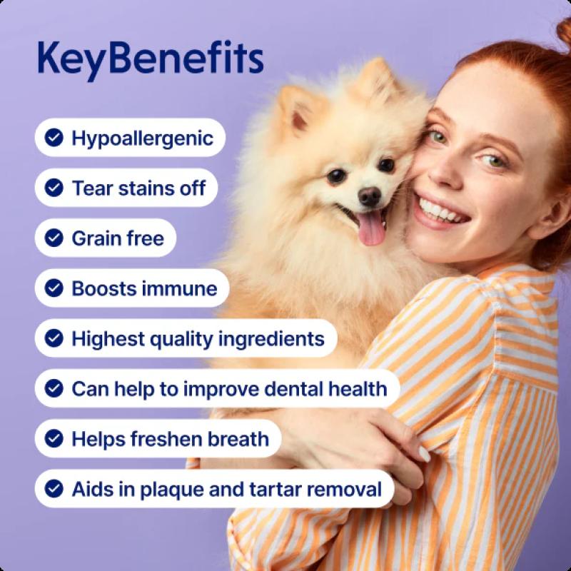 Premium Adult Dog Dental Chews with White Fish - Light Coated Teeth Cleaning Treats for Small & Large Breeds - Freshens Breath & Reduces Plaque - Perfect for Daily Oral Care & Training Rewards
