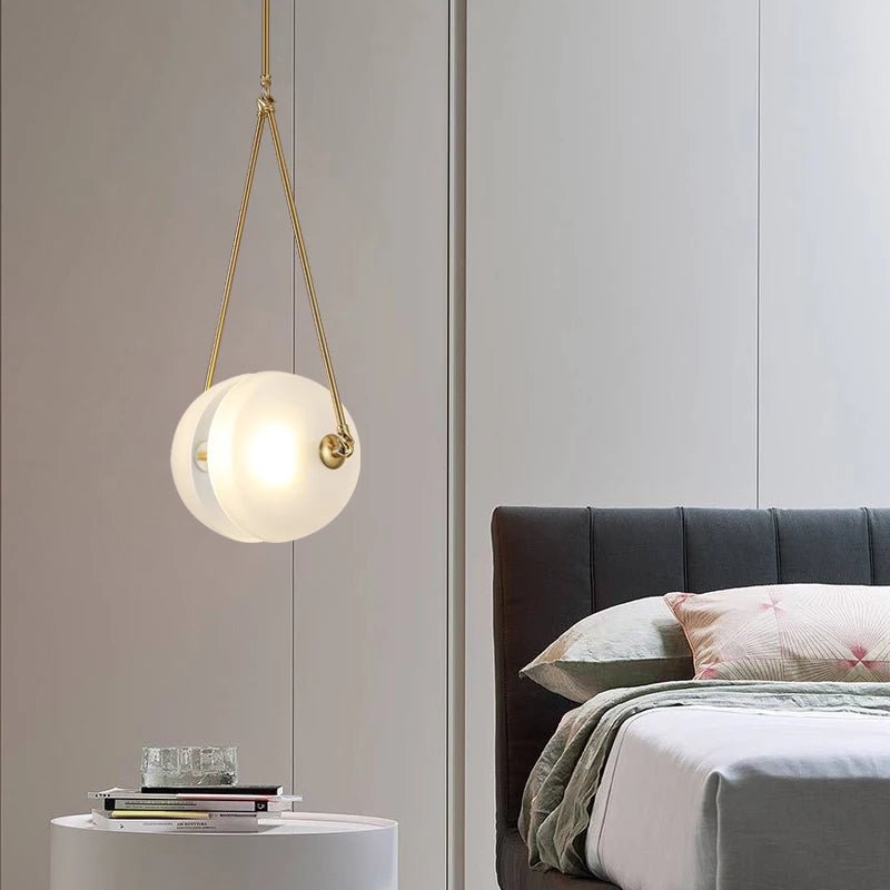 Minimalist Screw Pendant Hanging Lights - Modern Industrial Ceiling Fixture for Dining Room, Kitchen Island & Bedroom Decor
