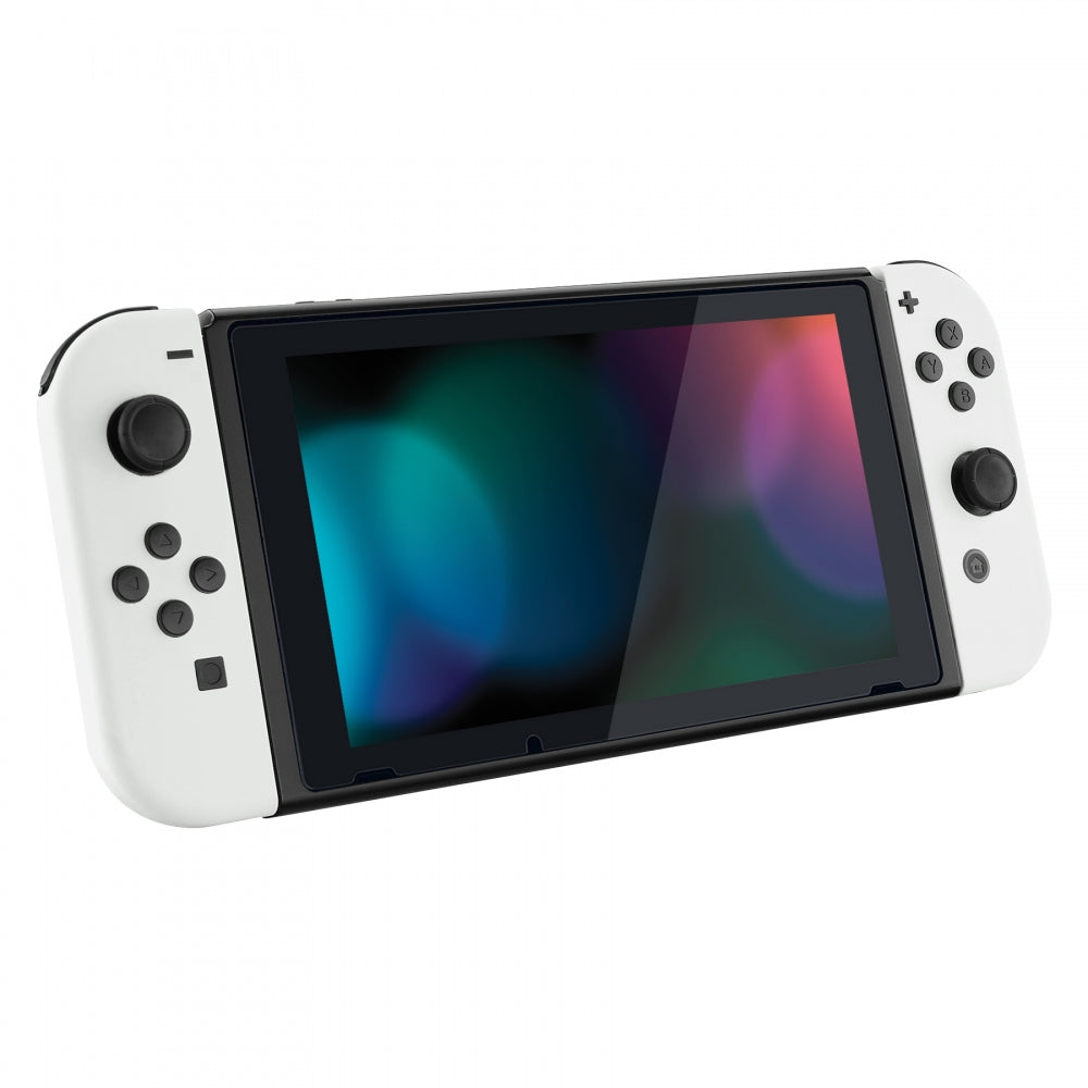 eXtremeRate White Nintendo Switch Joycon Controller Shell Replacement - Full Set Buttons & Back Plate DIY Kit for NS Switch QP303 | Gaming Accessories for Enhanced Console Customization