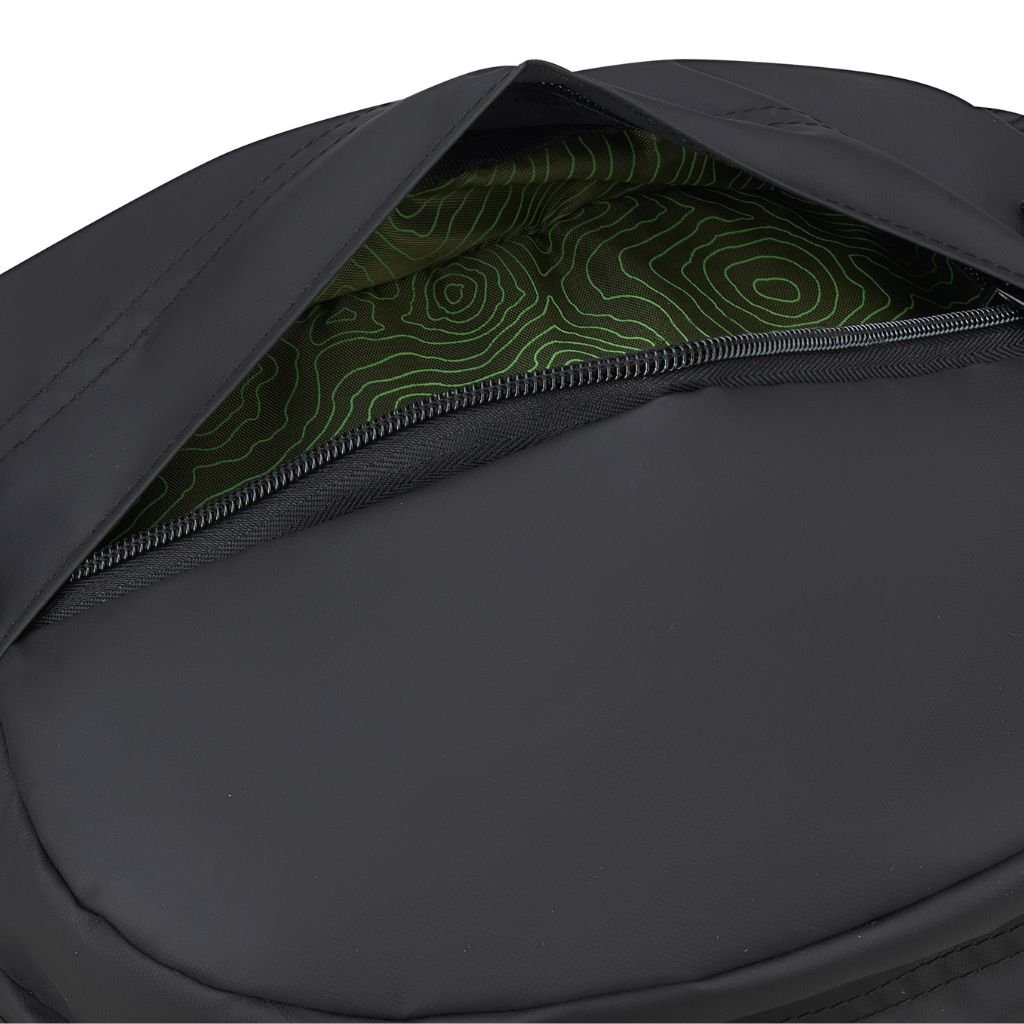 Jeep 17-Inch Laptop Backpack with RFID Protection - Durable Cylindrical Design for Work & Travel (Black) | Perfect for Commuting, Business Trips & College Students