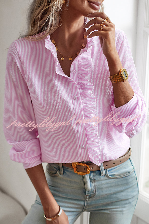 Stylish Men's Long Sleeve Button Down Shirt for Business Casual & Office Wear - Perfect for Commuting, Work & Professional Occasions