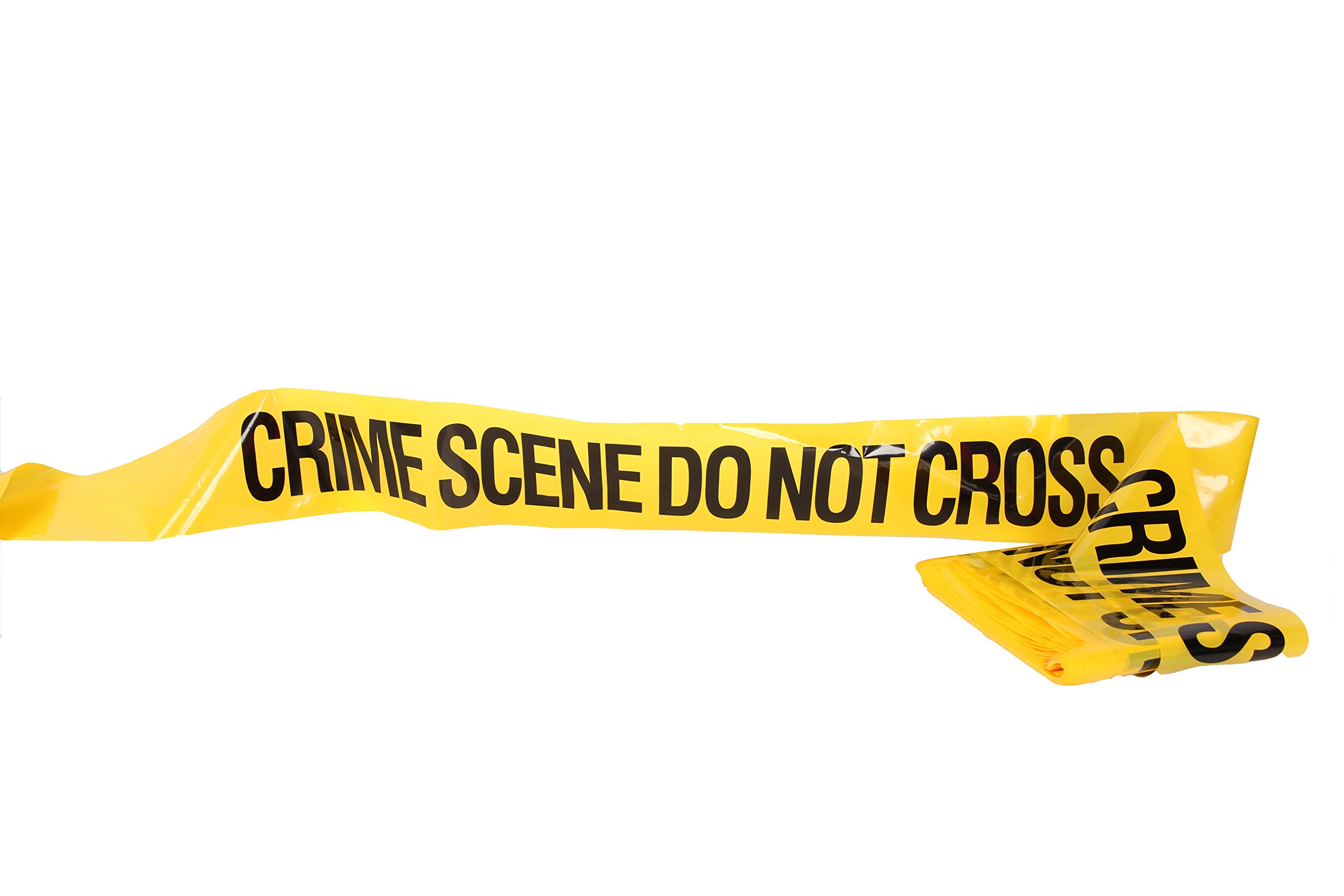 100 Feet Crime Scene Do Not Cross Barrier Tape (30m) - Novelty Police Caution Tape with 3 Free Evidence Stickers - Perfect for Halloween, Themed Parties, Movie Props & DIY Crime Scene Decorations