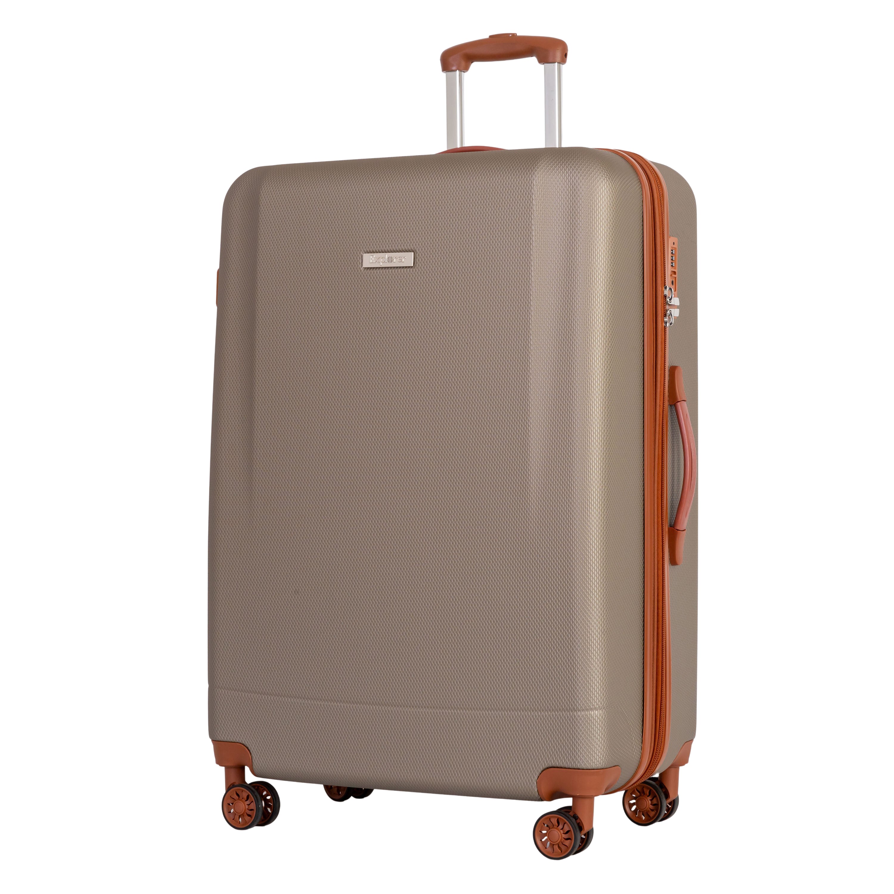 Explorer First Class Expandable Large Luggage - 28 Inch Checked Suitcase with Spinner Wheels for International Travel, Business Trips & Family Vacations