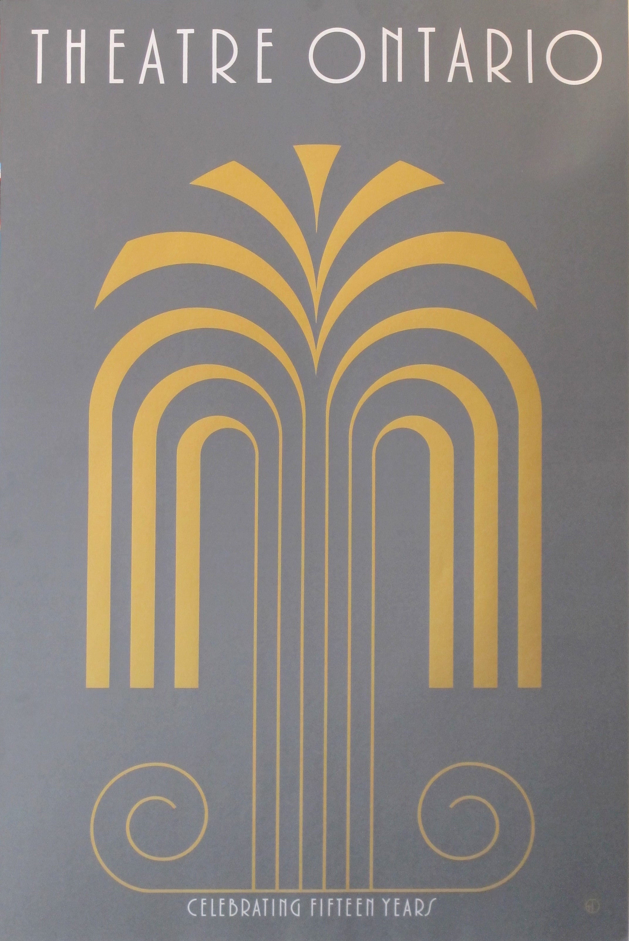 Vintage 1980s Original Theatre Ontario Poster by Theo Dimson - Classic Theater Wall Art for Home Decor, Office & Gift Ideas