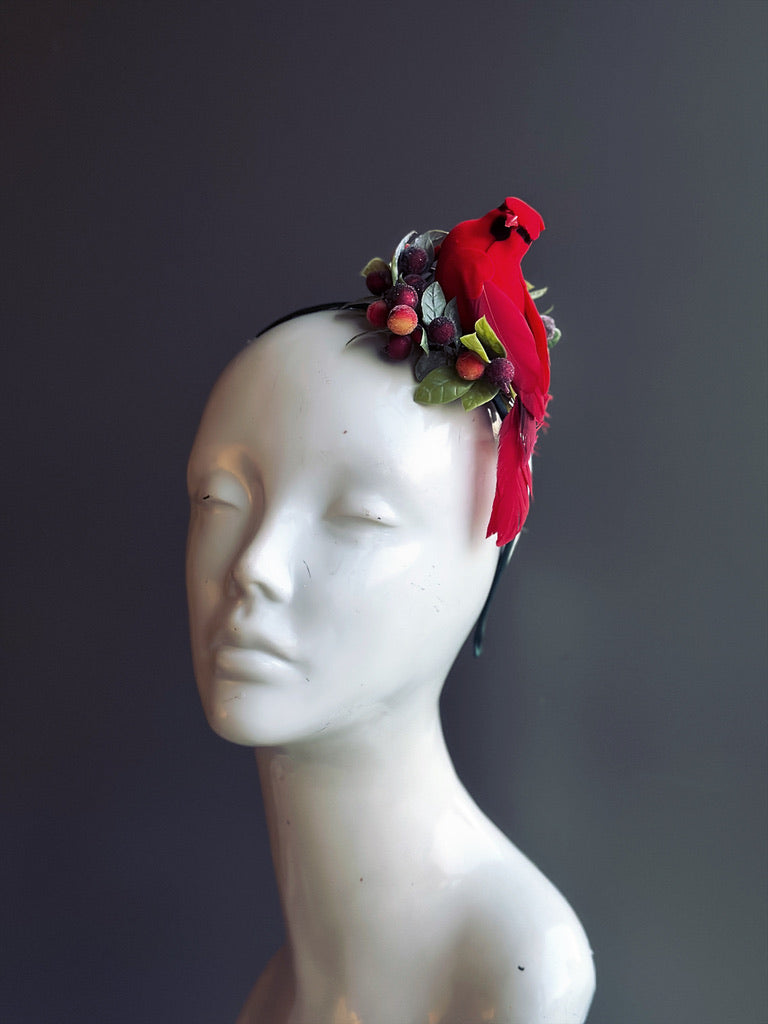 Cardinal Joy Holiday Headband - Festive Christmas Headwear for Women & Girls - Perfect for Parties, Photos & Holiday Celebrations