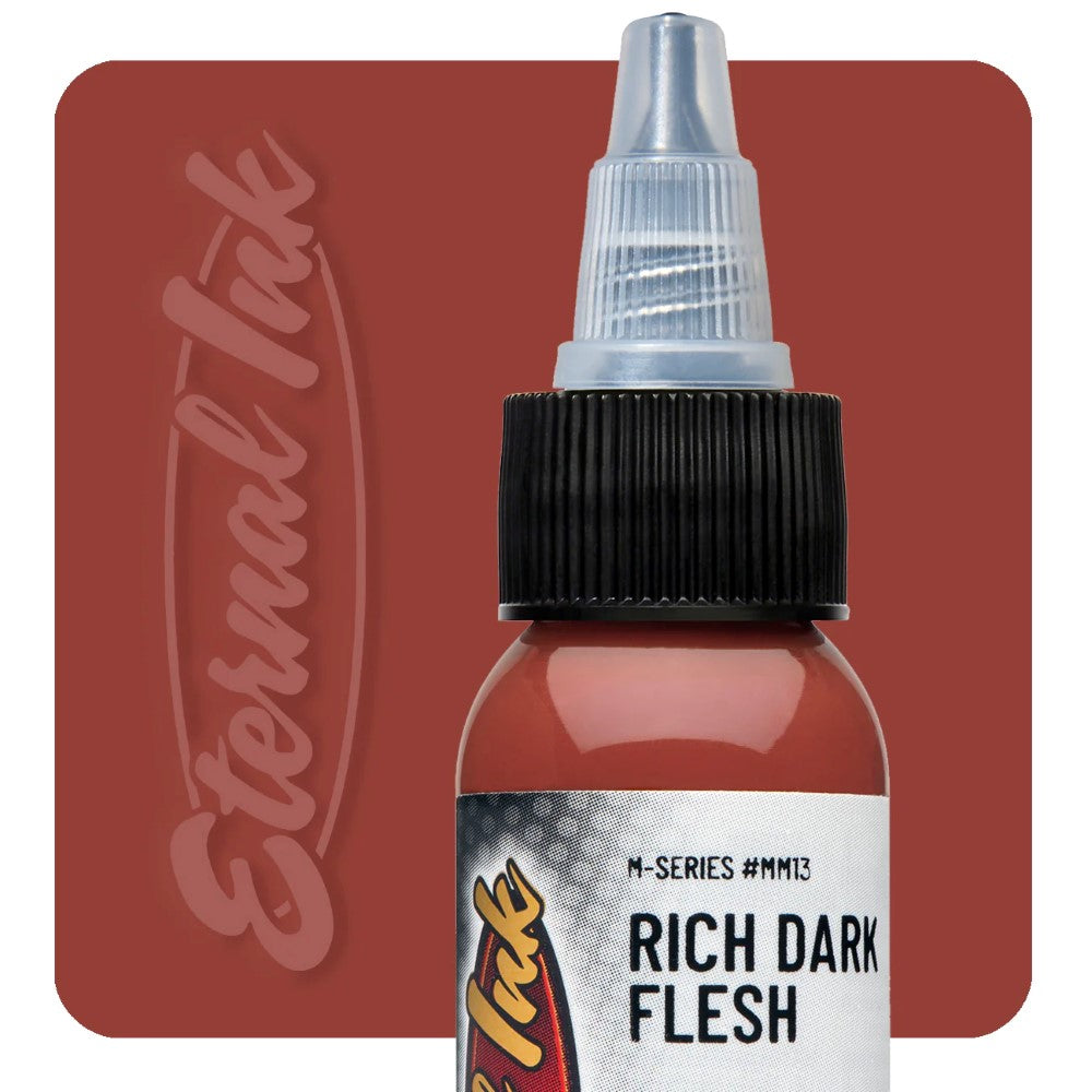 Eternal Tattoo Ink M Series - Professional Dark Flesh Tattoo Ink for Realistic Skin Tone Tattoos | Ideal for Portrait, Realism & Cover-Up Tattoos