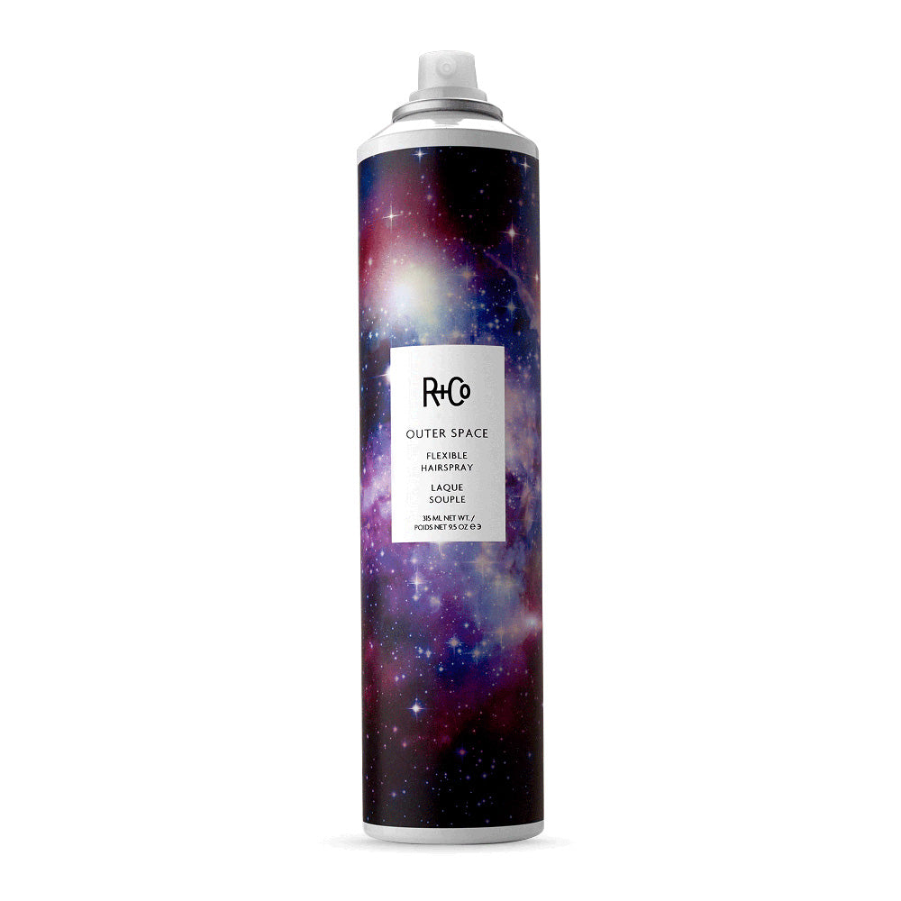 R+Co Outer Space Flexible Hairspray - Strong Hold Hair Spray for All Hair Types - Perfect for Styling, Volume & All-Day Hold - Salon Quality Hairspray for Women & Men