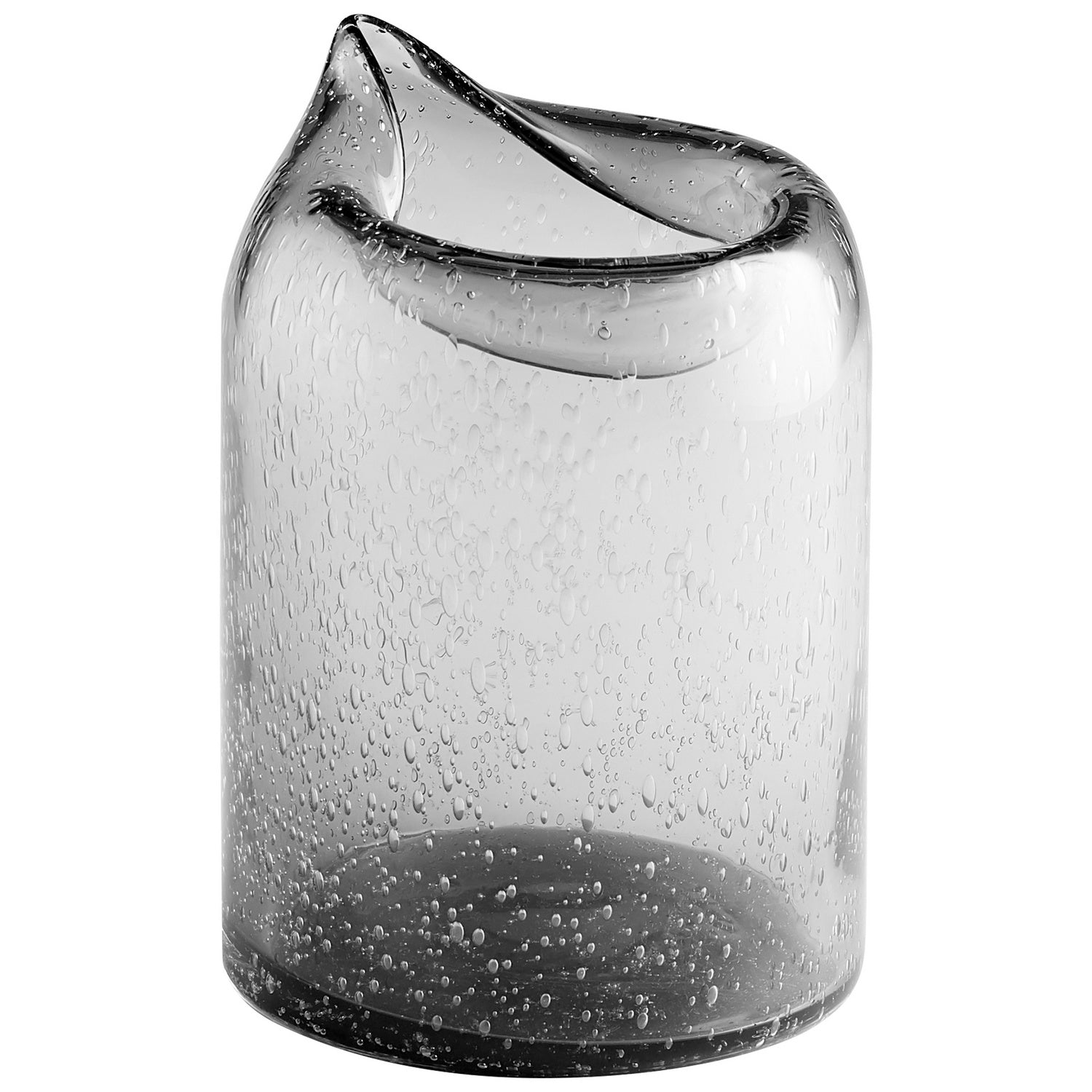 Cyan Design 11085 Clear Small Oxtail Vase - Elegant Glass Flower Vase for Home Decor, Wedding Centerpieces & Tabletop Display
