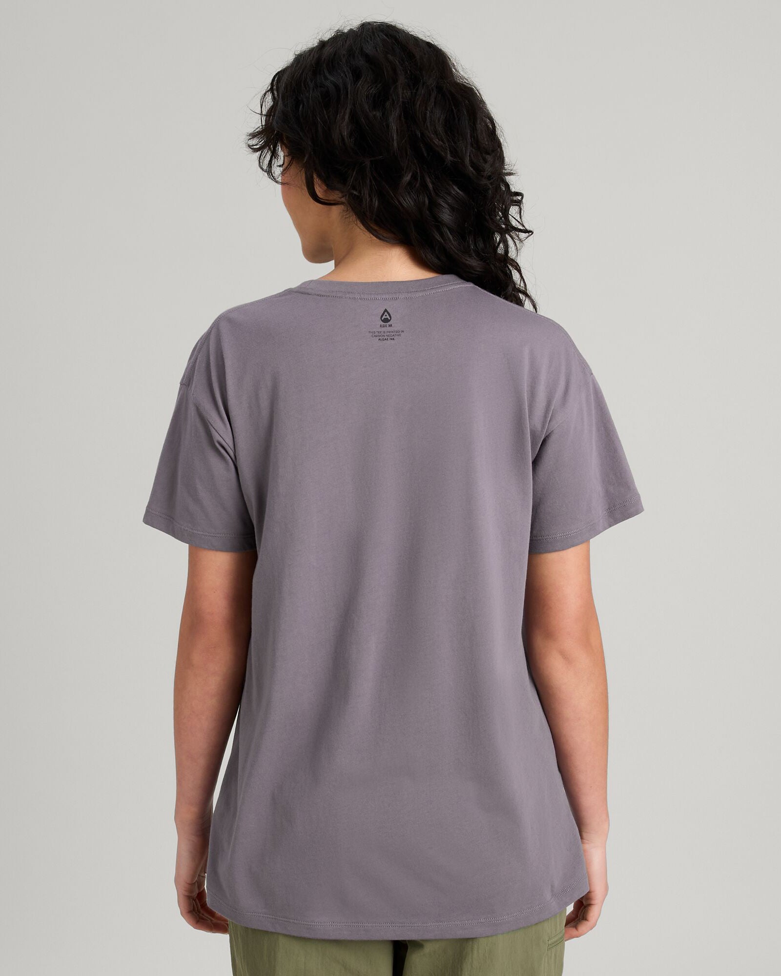Organic Cotton Women's Ripple T-Shirt - Light Quartz Color | Soft & Breathable Casual Tee for Everyday Wear, Yoga & Outings