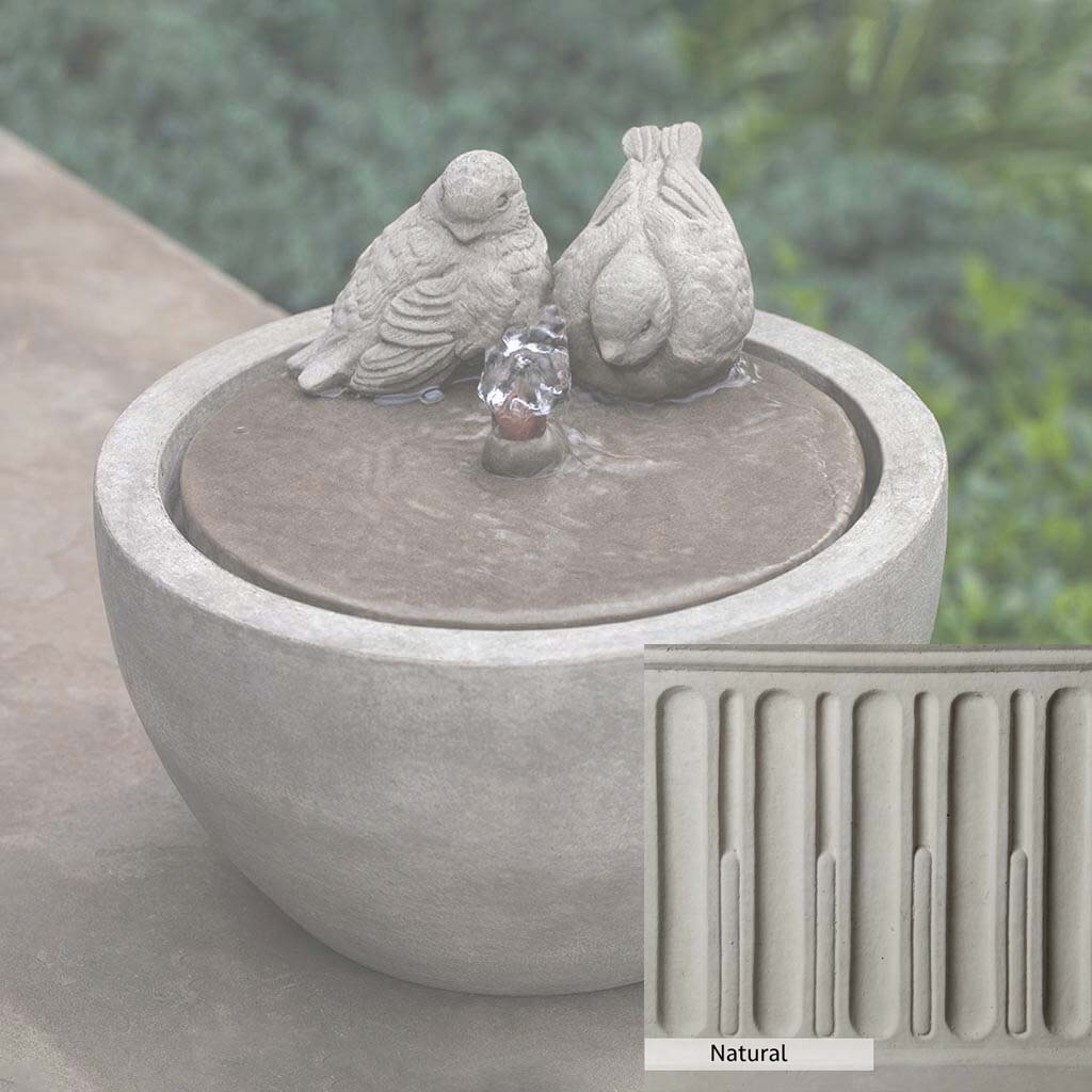 Campania International M Series Bird Fountain - Elegant Outdoor Garden Decoration for Birds | Perfect for Patio, Yard & Garden Decor
