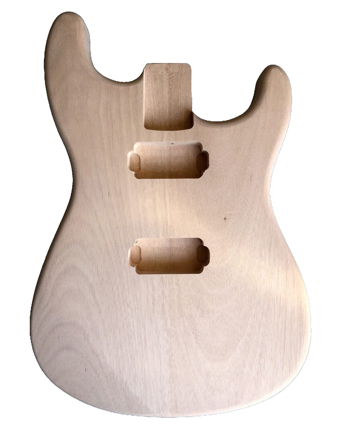 Premium Mahogany Solid Wood Electric Guitar Body with HH Pickups - DIY Replacement Kit for Custom Guitar Builds & Upgrades | Perfect for Rock, Blues & Metal Performances