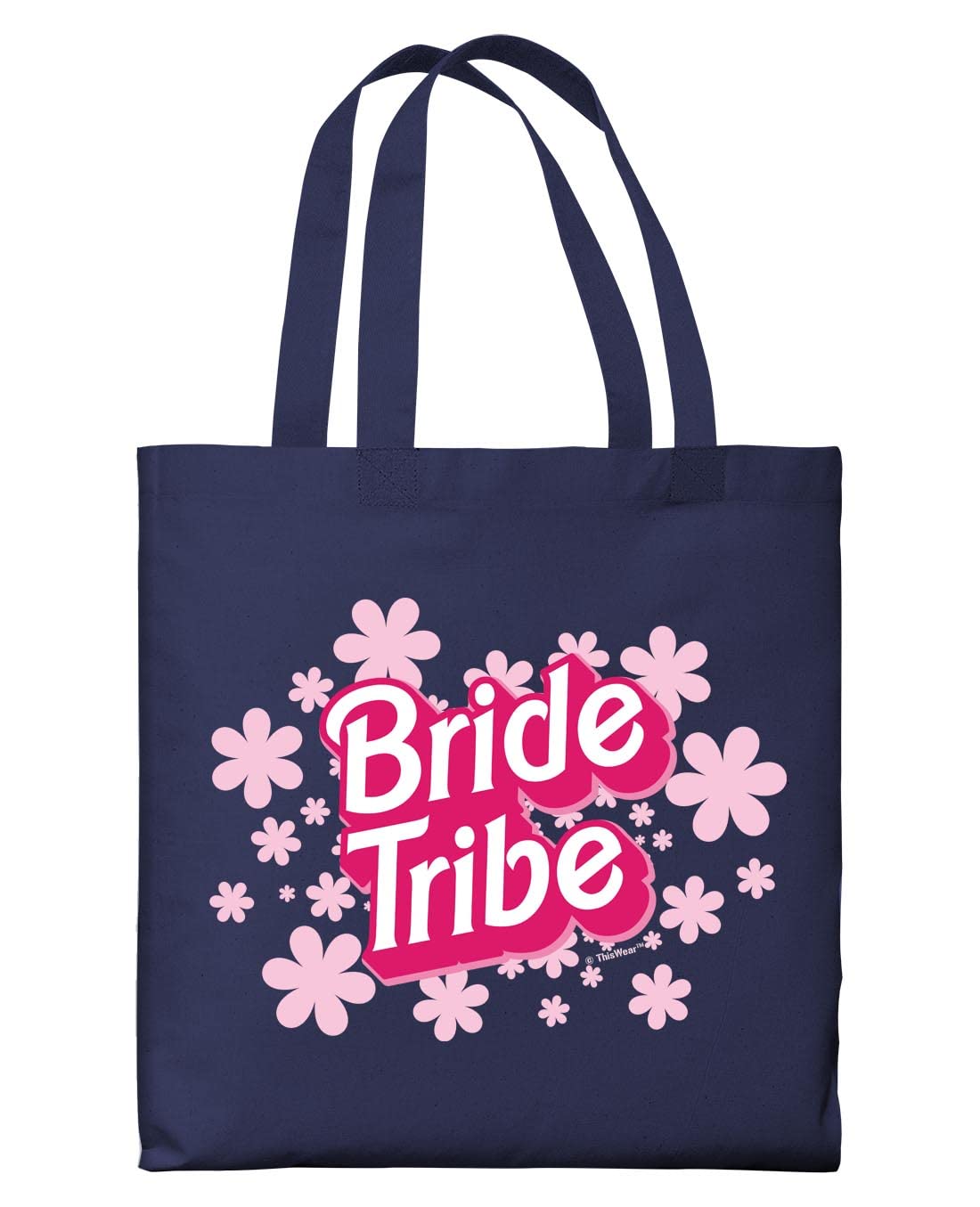 Vintage Doll Style Bride & Bridesmaid Tote Bag - Cute Canvas Wedding Party Gift for Bride Tribe, Bachelorette, Bridal Shower & Girls' Night Out