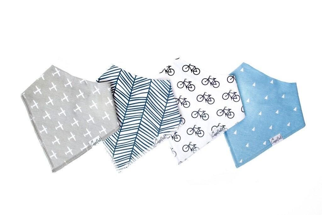 Soft Organic Cotton Baby Bandana Bibs - 5 Pack, Cute & Absorbent Drool Bibs for Infants & Toddlers - Perfect for Feeding, Teething, and Everyday Use